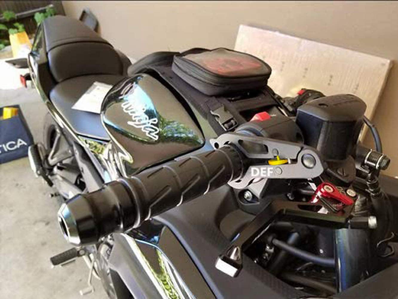 Motorcycle Cruise Control with Silicone Ring Protect, Universal Throttle Assist Aluminum Wrist/Hand Grip Lock Clamp to fit Most