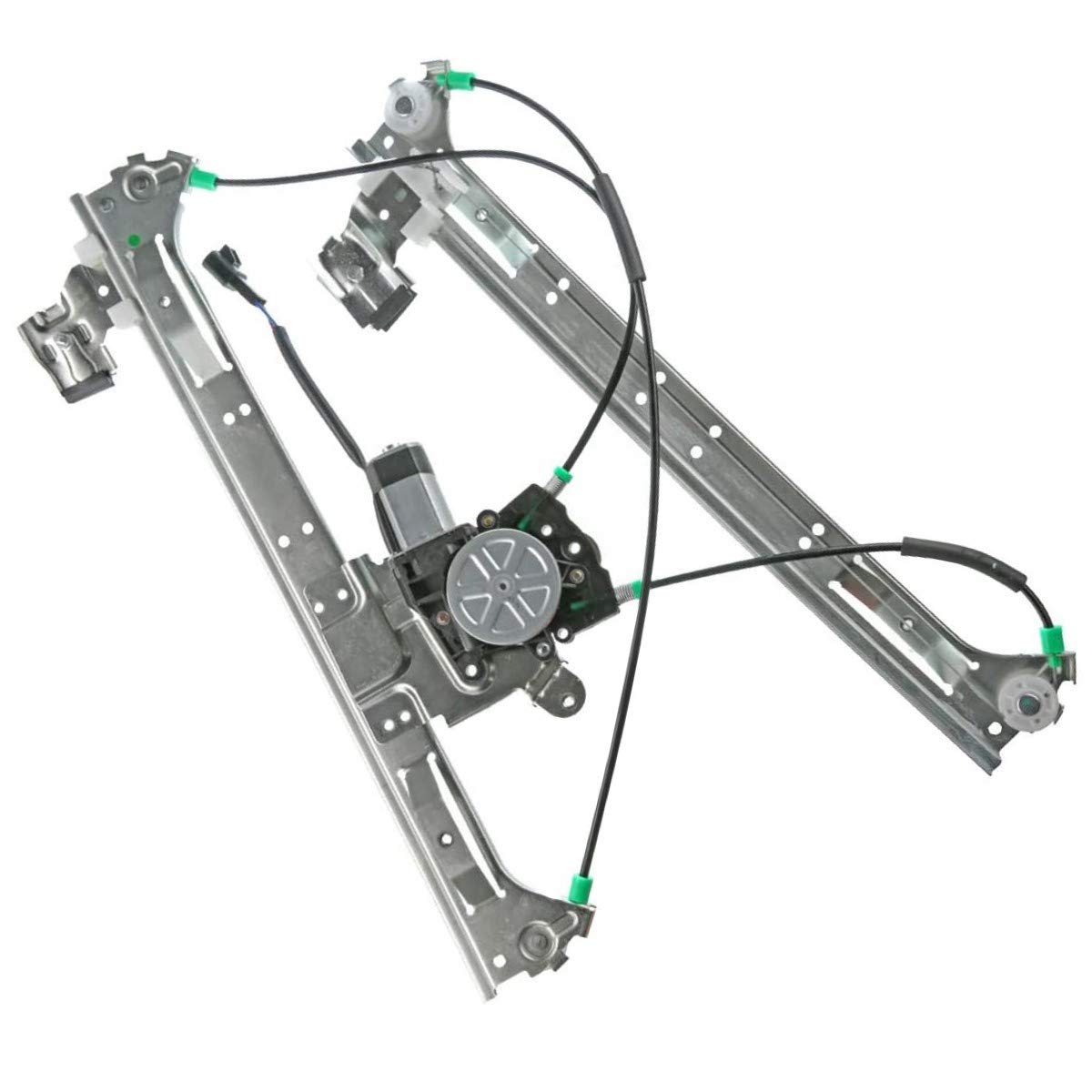 YHTAUTO Front Driver Side Power Window Regulator With 2-Pin Motor Assembly for Chevy Trailblazer & GMC Envoy & Buick Rainier & I