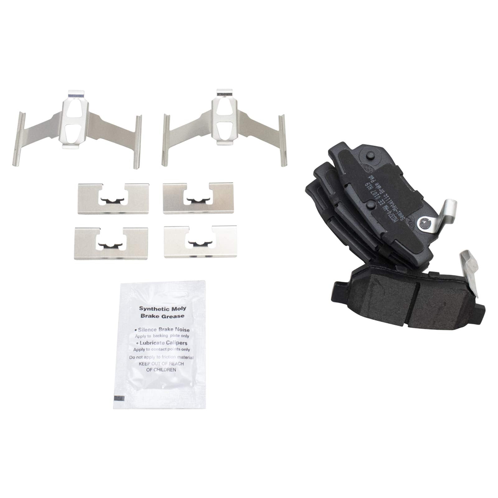 Trq Rear Brake Pad & Rotor Kit Brake Pads Brake Rotor Semi-Metallic Compatible With 1990-2001 Acura Integra 1992-2000 Honda Civi