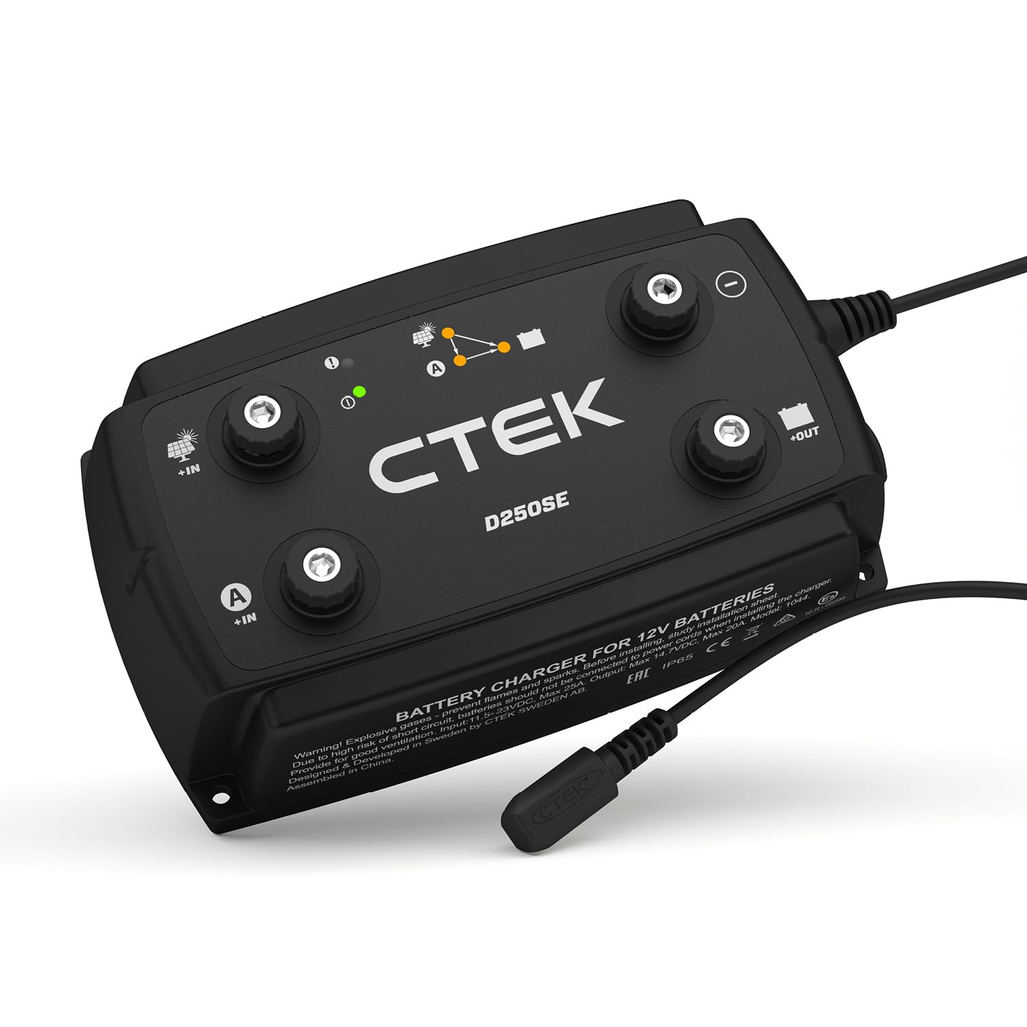Ctek D250Se, 20A, 12V Battery Charger For Starter And Service Batteries In Rv, Truck And Overlanding Vehicles, Solar Battery Maintainer, 12V Lithium Ion Battery Charger And Smart Alternator Compatible