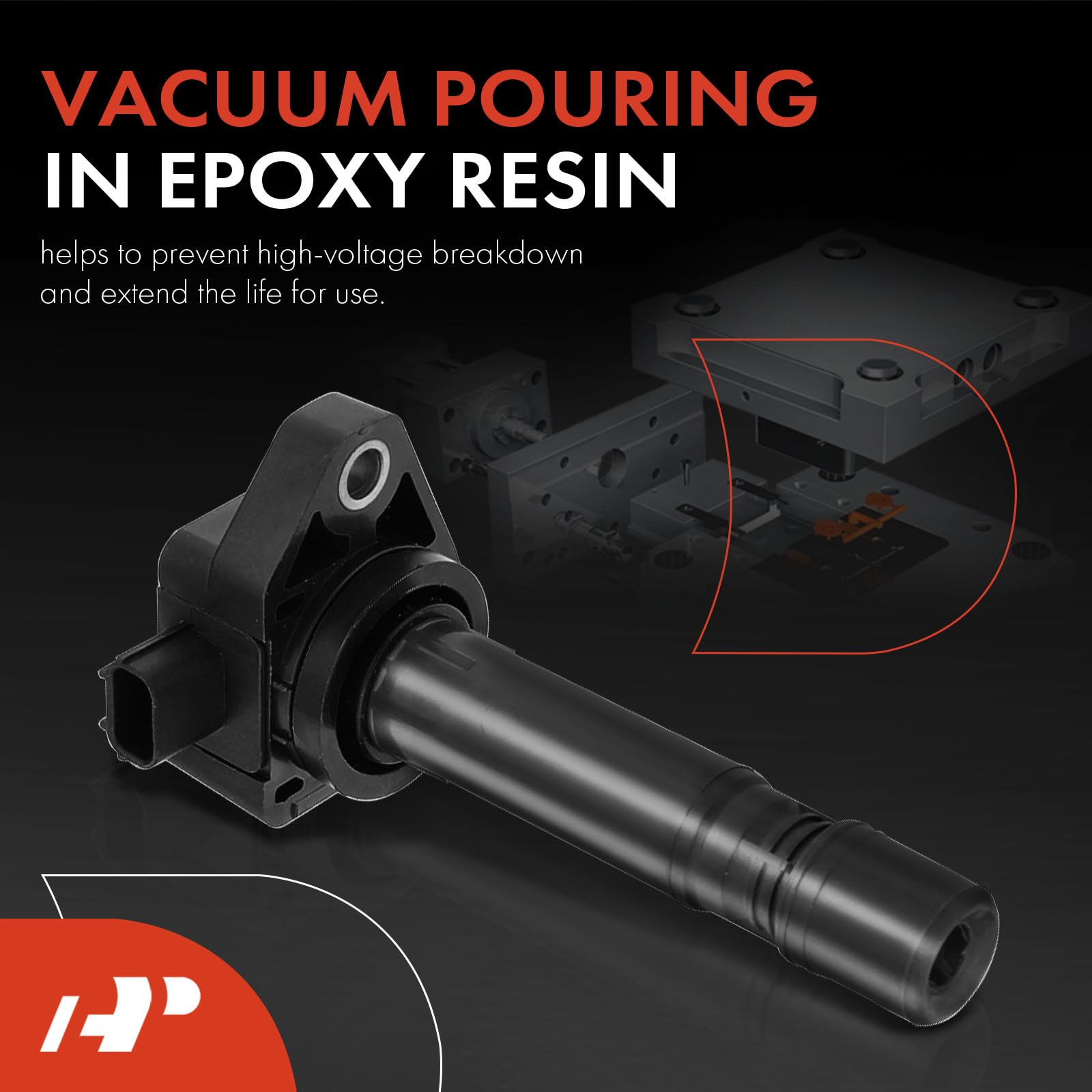 A-Premium Engine Ignition Coil Packs Compatible With Honda Civic 2006-2011 I4 1.8L 4-Pc Set