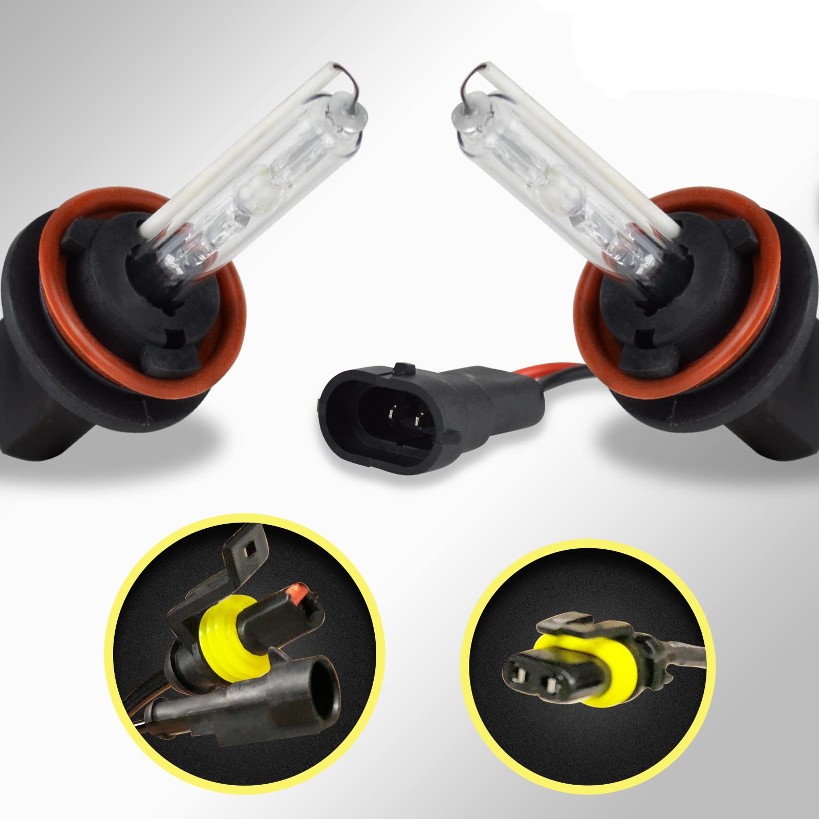 Innovited HID Xenon H16 6000K Replacement Bulbs (1 Pair) Diamond White