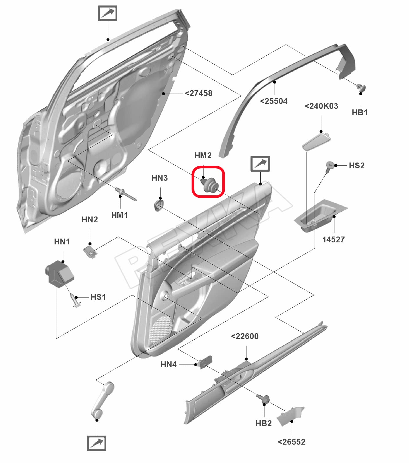 Rexka 25Pcs Door Panel Clip For Ford W713297-S300 C-Max Edge Escape Explorer F-150 Mustang Focus Flex Fusion Taurus Lincoln Mkc