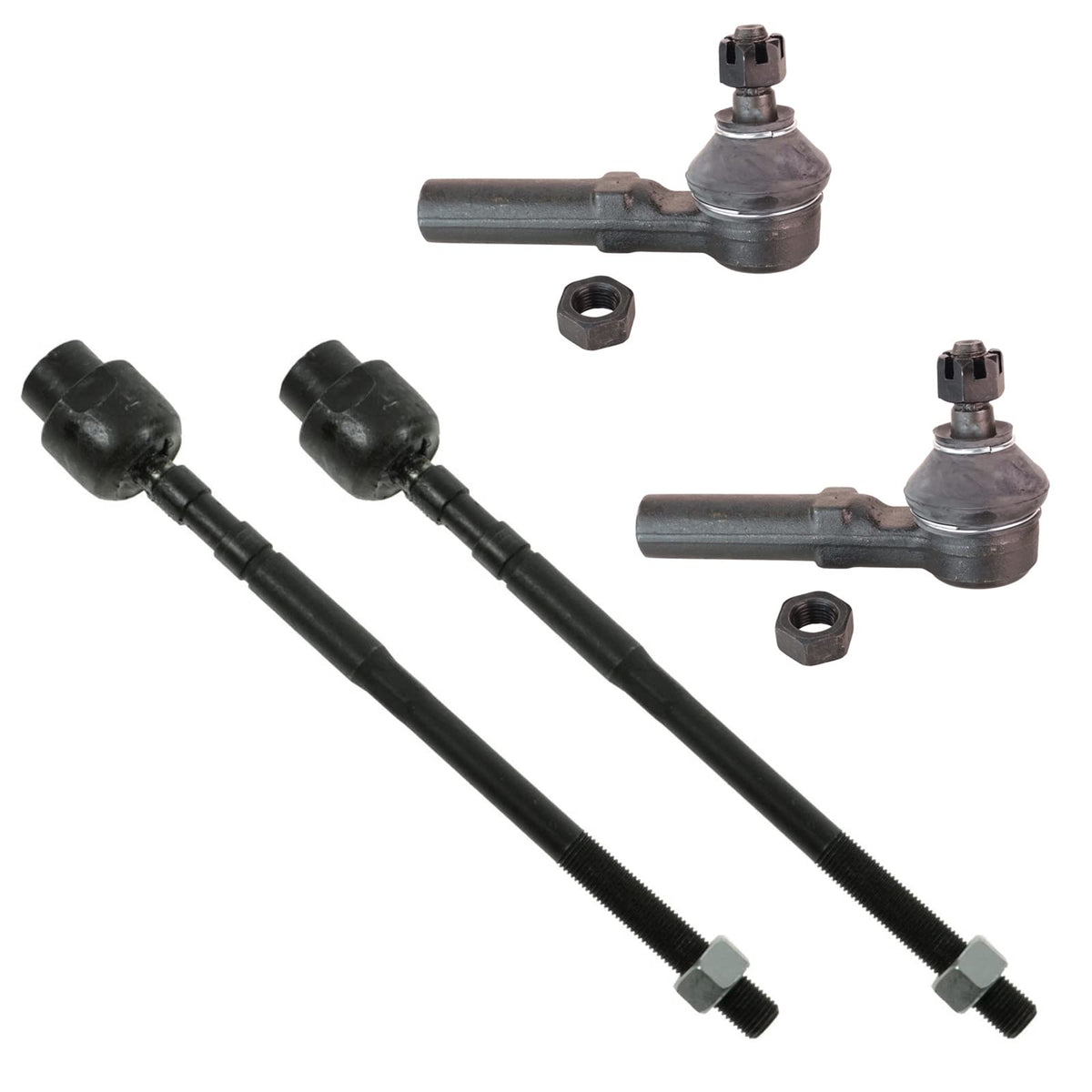 Trq 4 Piece Front Inner & Outer Steering Tie Rod End Kit Set For Chrysler Dodge Plymouth