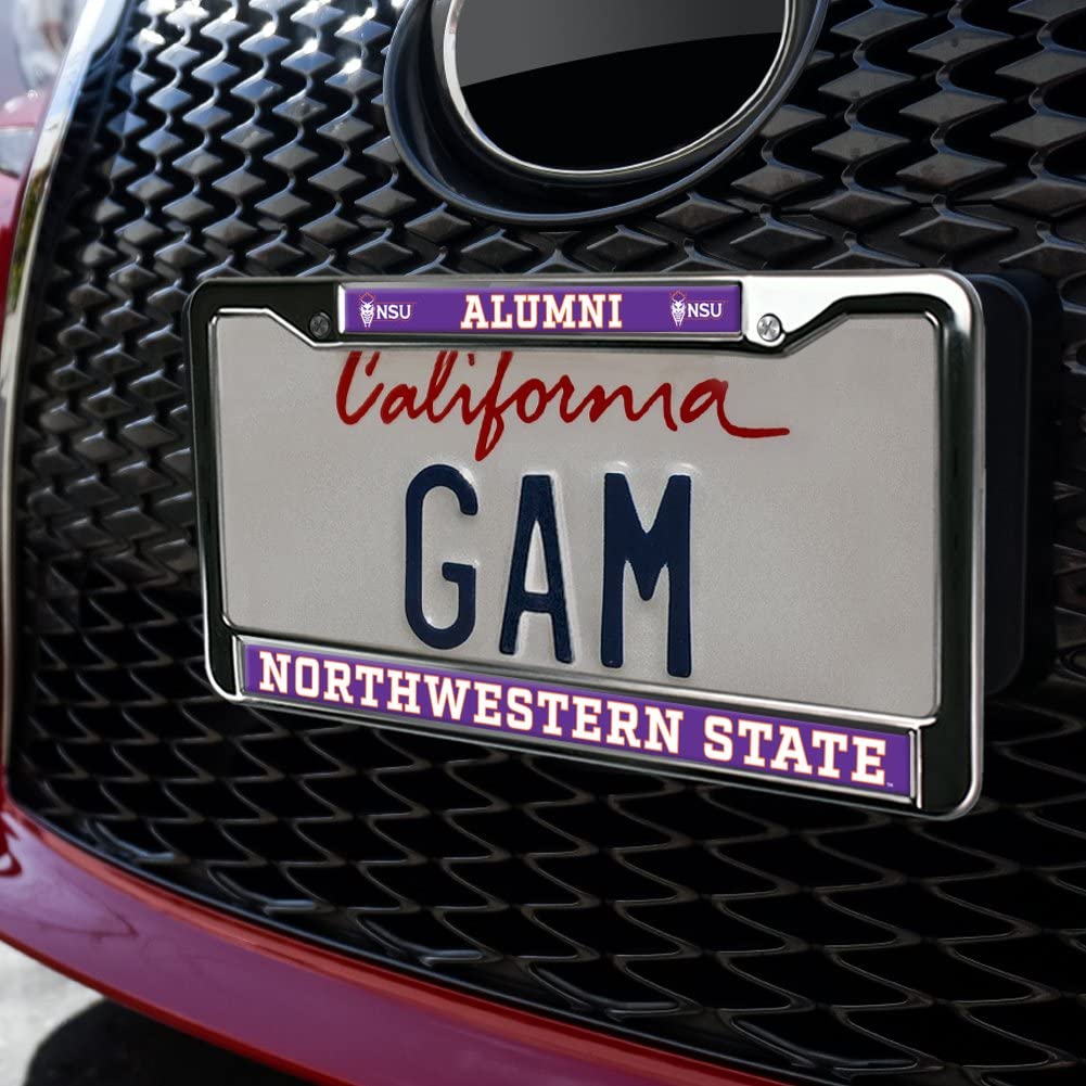Northwestern State Alumni Logo Full Size Standard License Plate Metal Frame