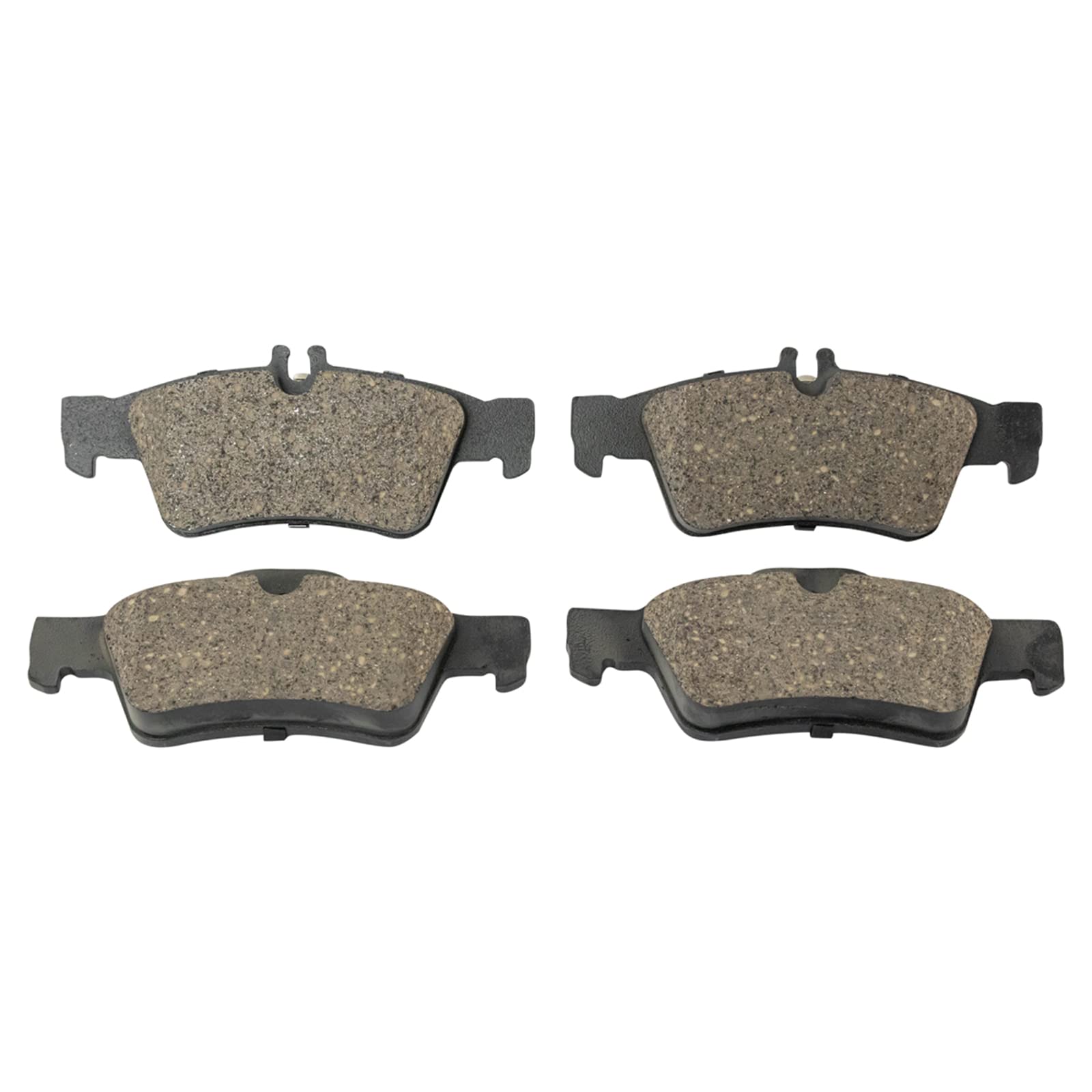 Trq Rear Brake Pad & Rotor Kit Brake Pads Brake Rotor Parking Brake Shoe Set Ceramic Compatible With 2006 Mercedes-Benz Cls500 2