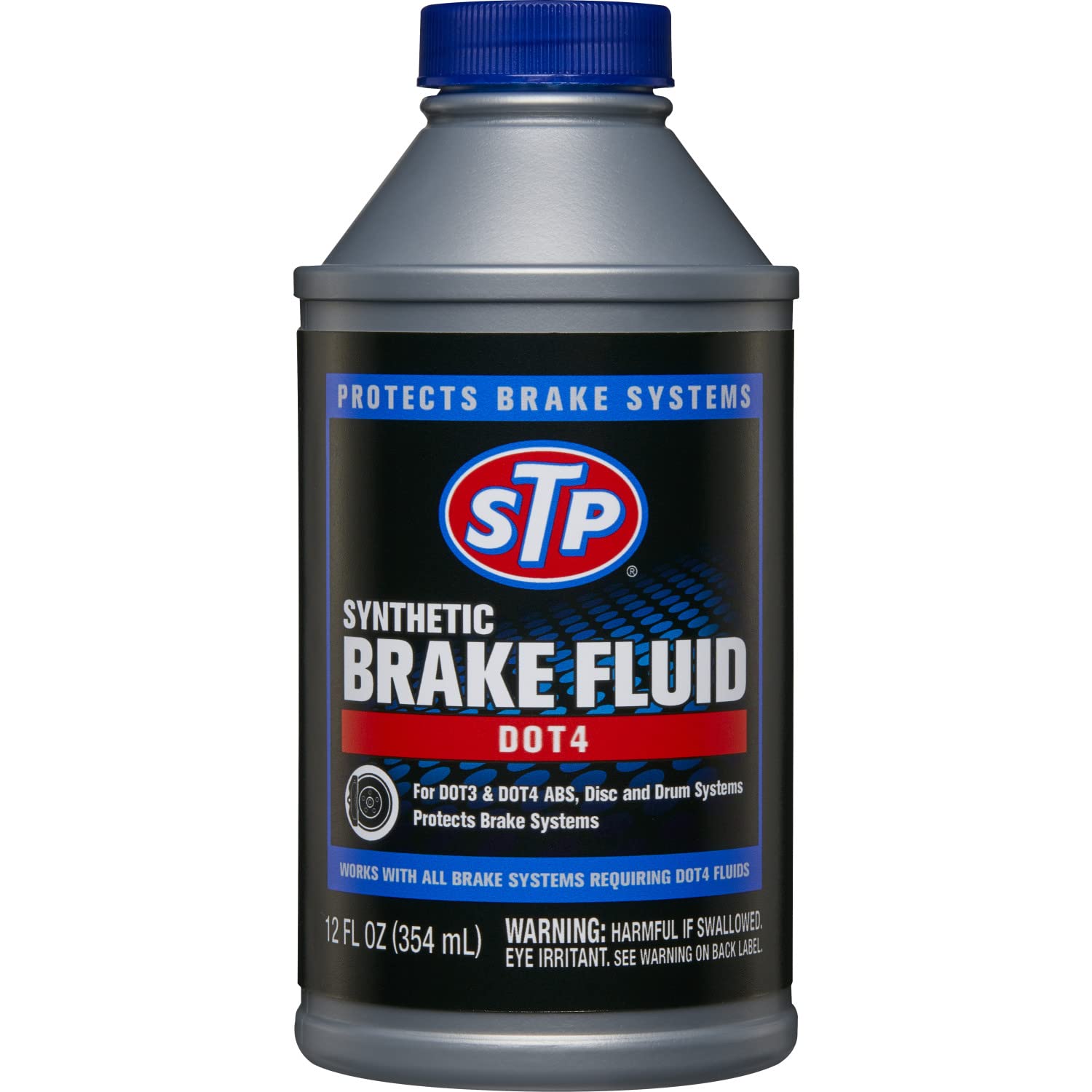 Stp Synthetic Brake Fluid, Dot 4 Brake Fluid Protects Brake Systems, Abs, Disc And Drum Systems, 12 Oz, Stp