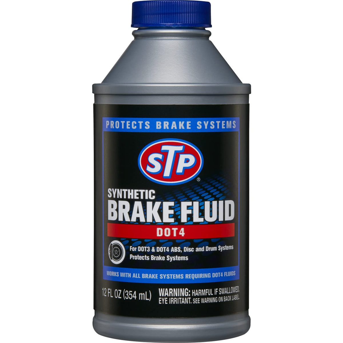 Stp Synthetic Brake Fluid, Dot 4 Brake Fluid Protects Brake Systems, Abs, Disc And Drum Systems, 12 Oz, Stp