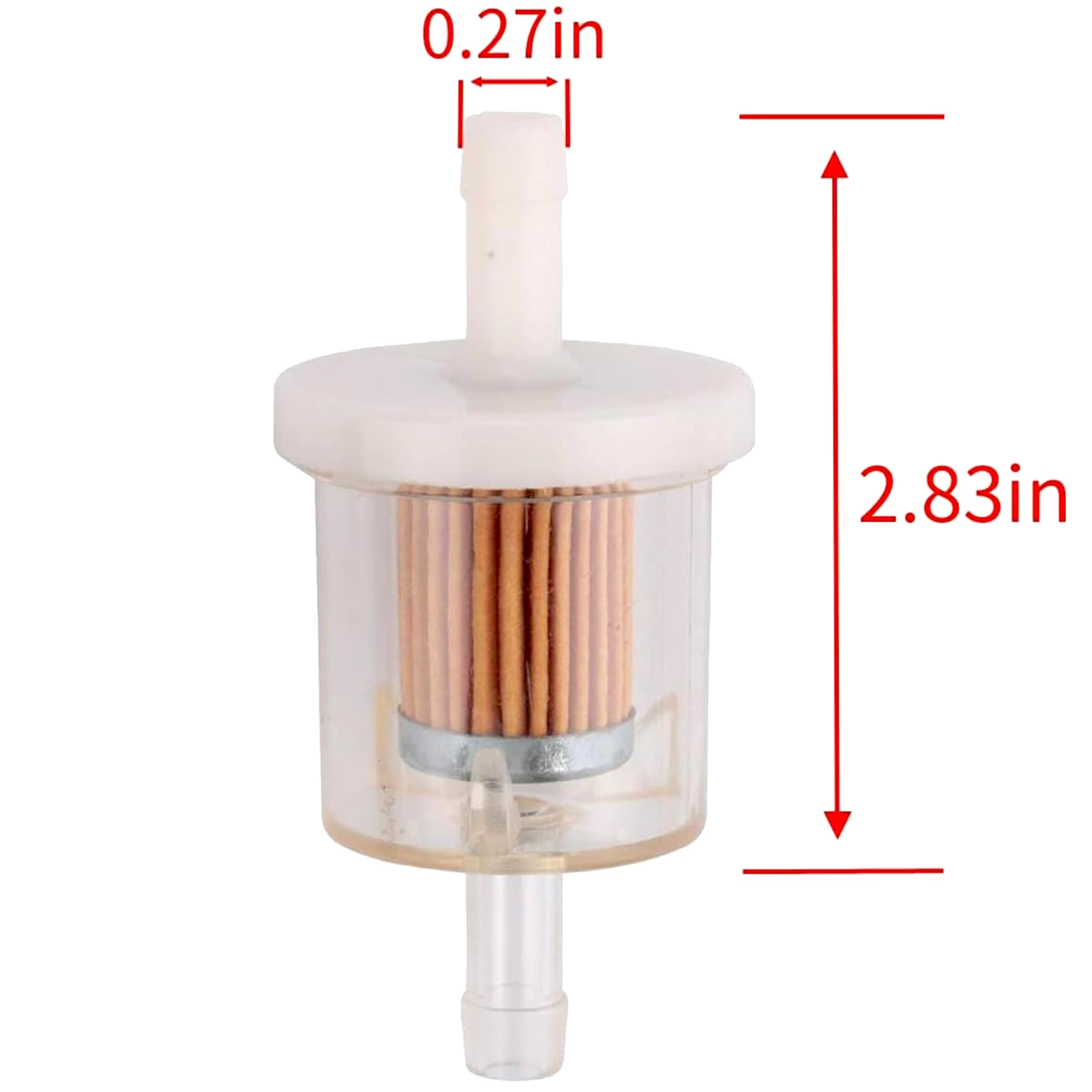 49019-0027 Universal 40 Micron Fuel Filter for Kawasaki 49019-7001 49019-7005 49019-0014 B & S 2hp 17.5hp 27hp 35hp 691035 49362