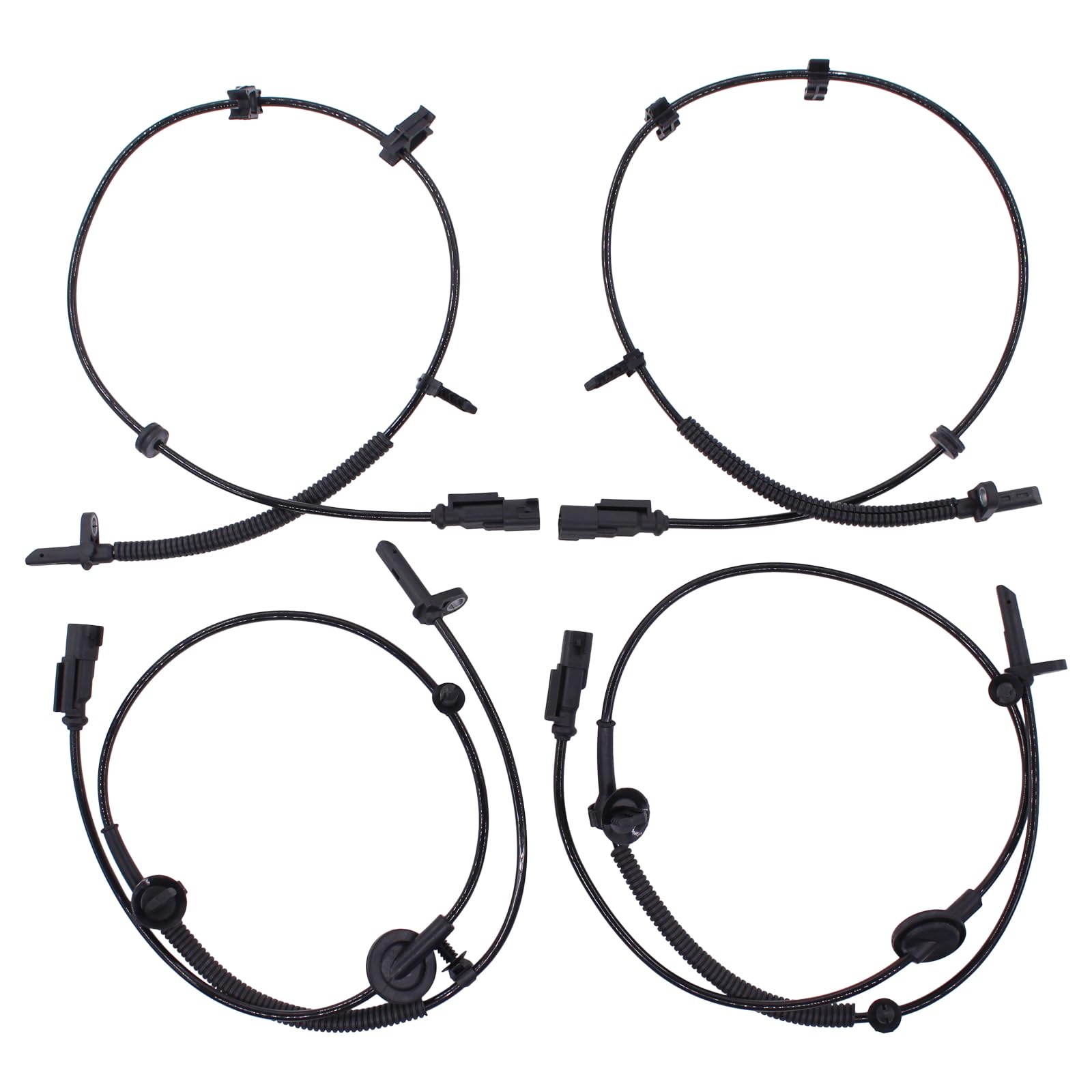 NewYall Front Rear Left and Right ABS Wheel Speed Sensor 3.6L V6 for Buick Enclave 2008-2016, Chevrolet Traverse 2009-2016, GMC 