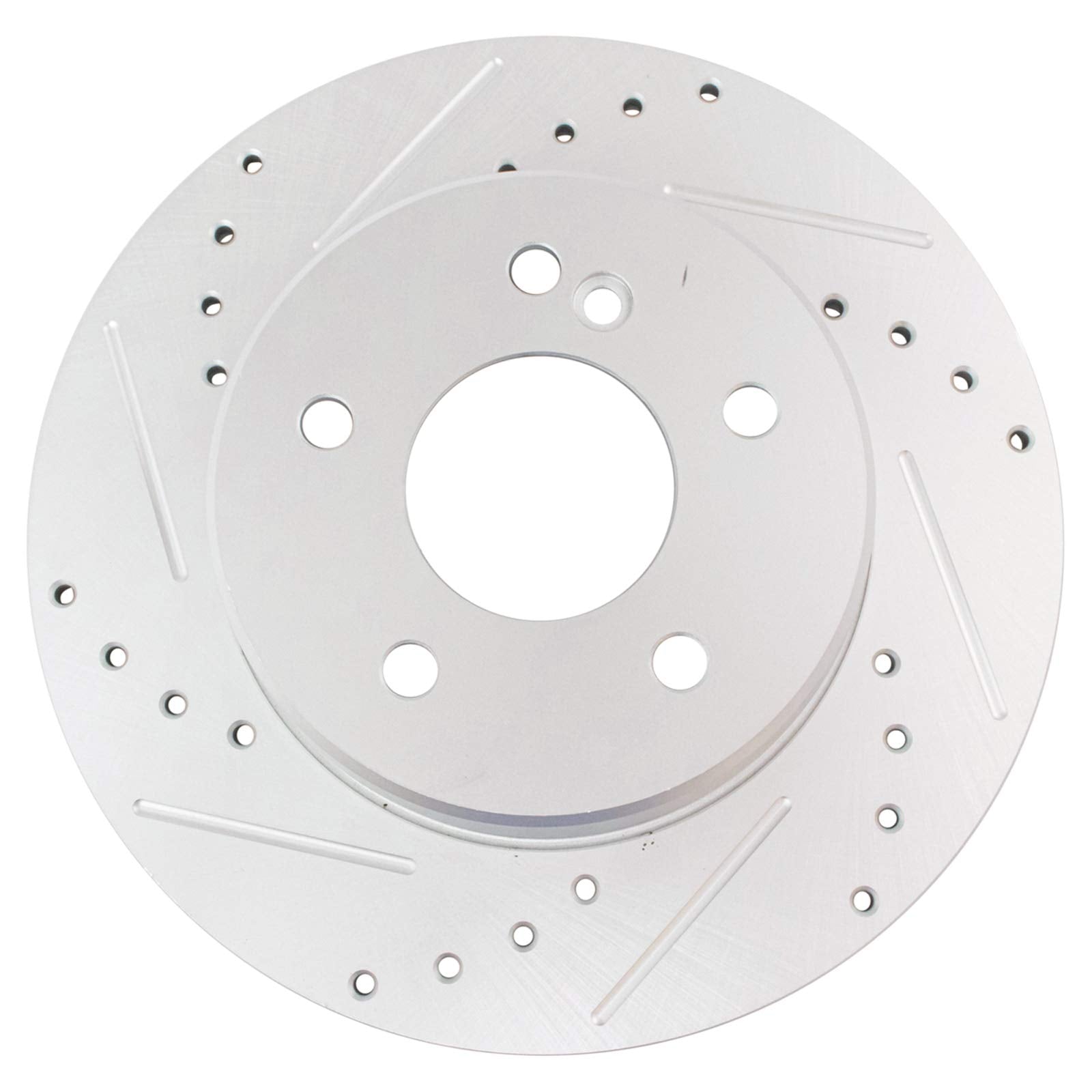 Trq Rear Performance Brake Rotor Drilled Slotted Pair Set For Mercedes Benz C230 / C240 / C280 / C320 / C350 / C36 Amg / Clk320