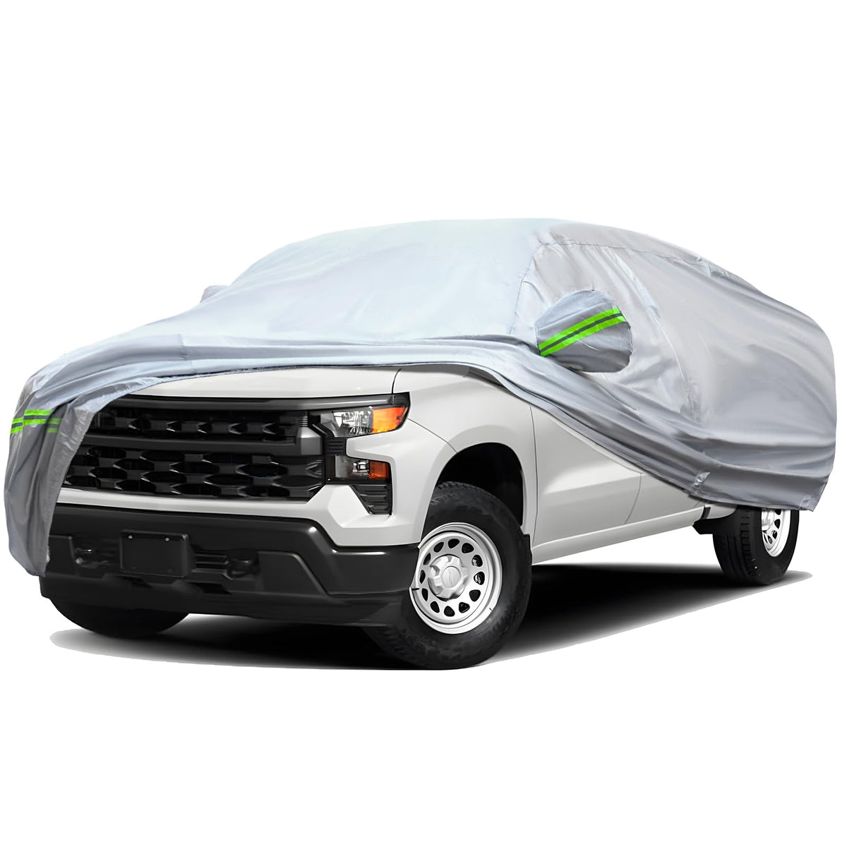 Tucarest 6-Layers Full Car Cover Waterproof All Weather Truck Covers, Weatherproof Uv Sun Protection Snow Dust Storm Resistant C