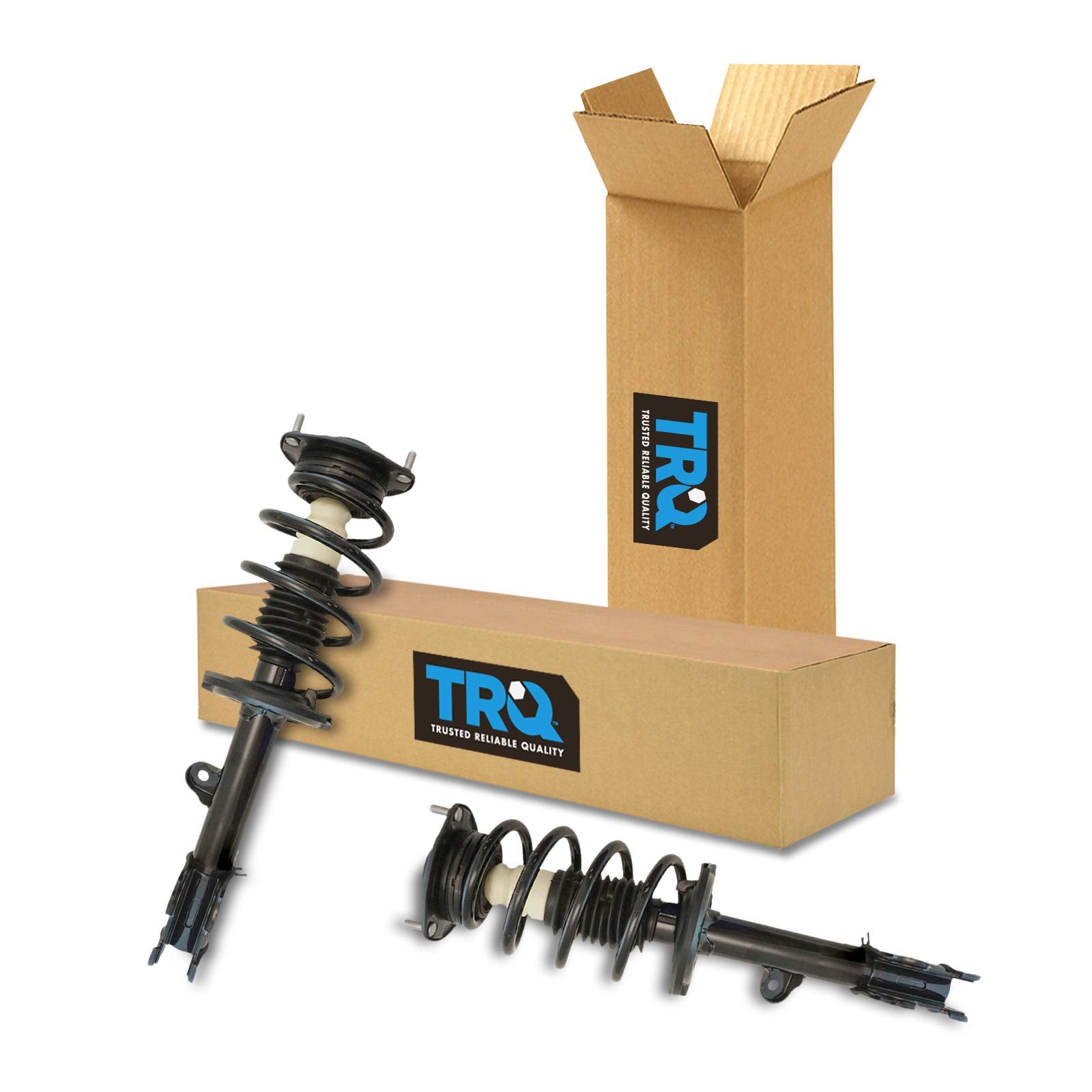 Trq Front Strut & Coil Spring Assembly Set Driver & Passenger Sides Compatible With 10-12 Hyundai Santa Fe