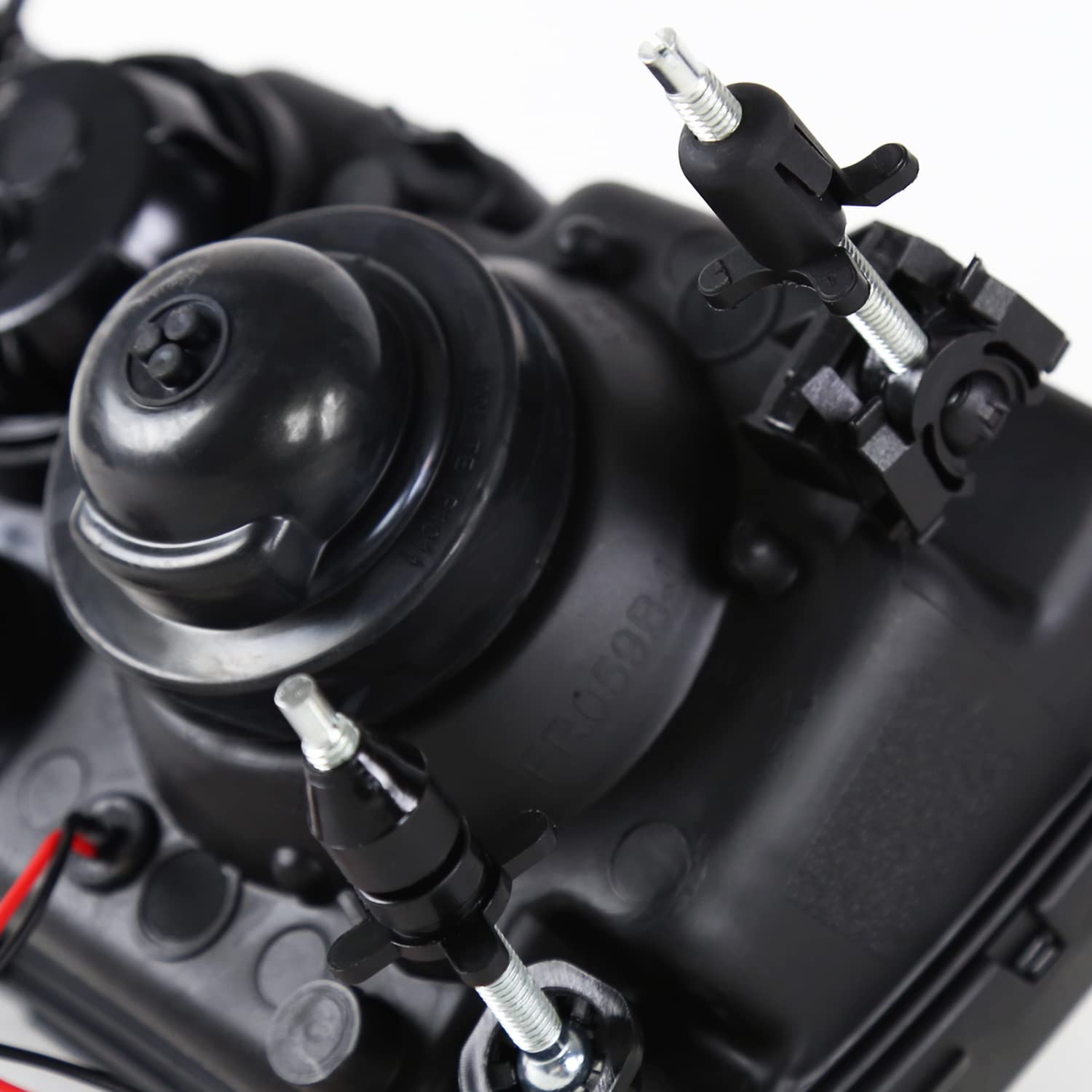 Spec-D Tuning Smoke Lens Projector Headlights W/Halo Ring Compatible with 1998-2000 Ford Ranger Left + Right Pair Headlamps Assembly