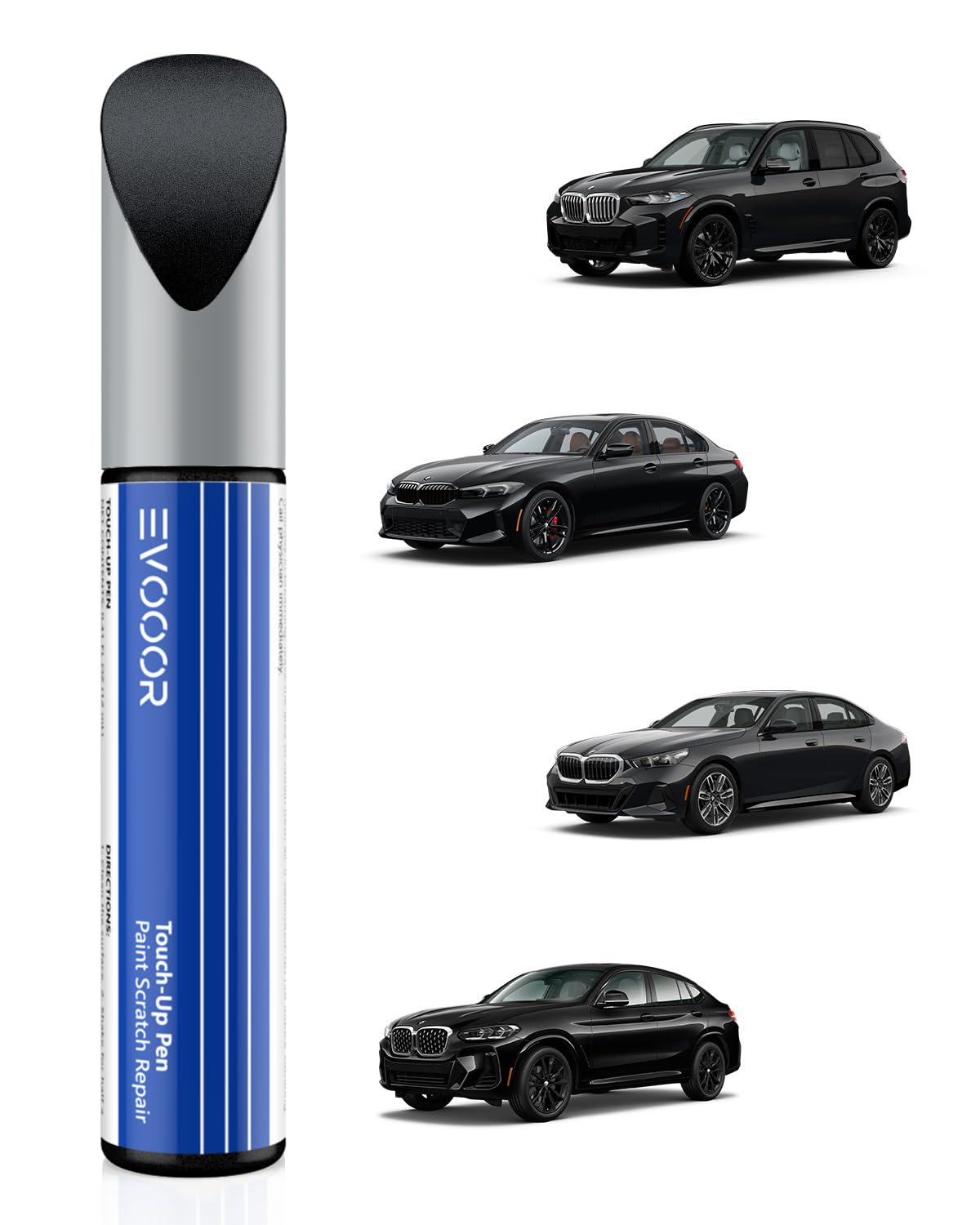 Touch Up Paint For Bmw, Carbon Black Metallic (416) Exact Match Touch Up Paint Car Scratch Repair(Carbon Black Metallic For X4/X
