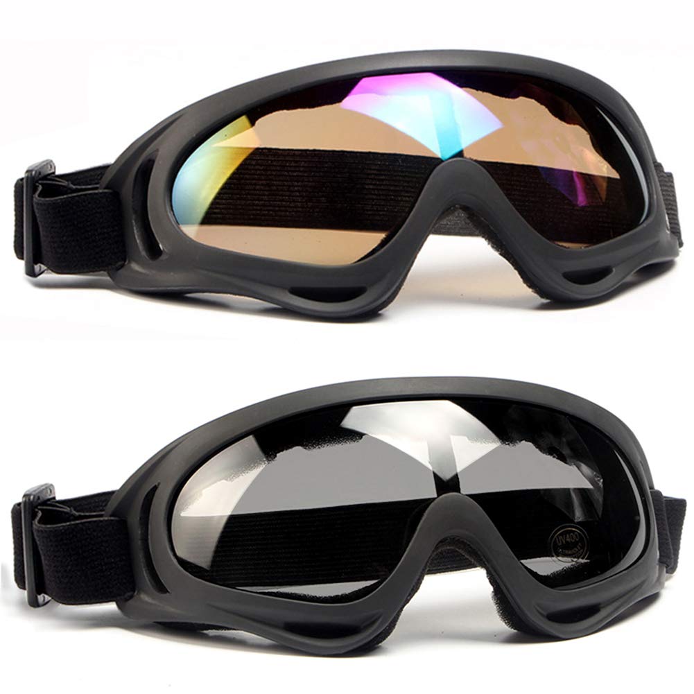 SPOSUNE Motorcycle Goggles Airsoft Goggles, UV400 Protection Dirt Bike Goggles, ATV Goggles Safety Goggles for Men Women