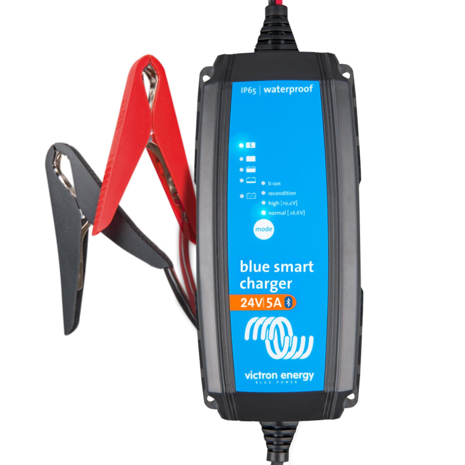 Victron Energy Blue Smart IP65 Smart Car Battery Charger 24V 5A, Float & Trickle Charger and Desulfator for Motorcycle, ATV, RV,