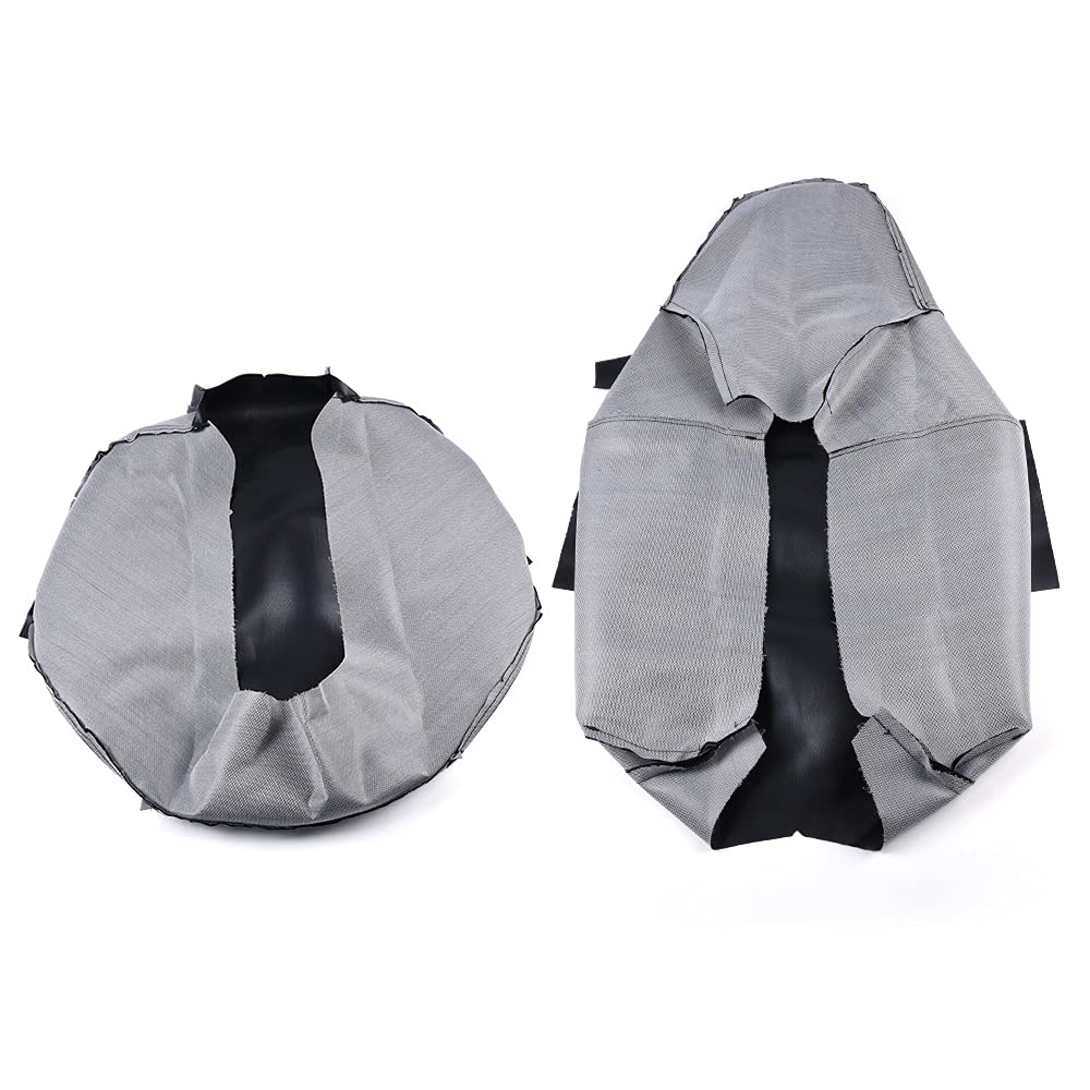 Pit66 Seat Cover Kit, Compatible With Polaris Rzr 570 2012-2018/ Polaris Rzr 800 2008-2014/ Polaris Rzr 900 2011-2014/ Ace 325/570 2014-2017 Vinyl Black
