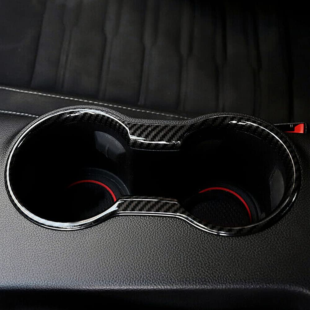 Pit66 Cup Holder Trim Cover, Compatible With 2015-2022 Ford Mustang