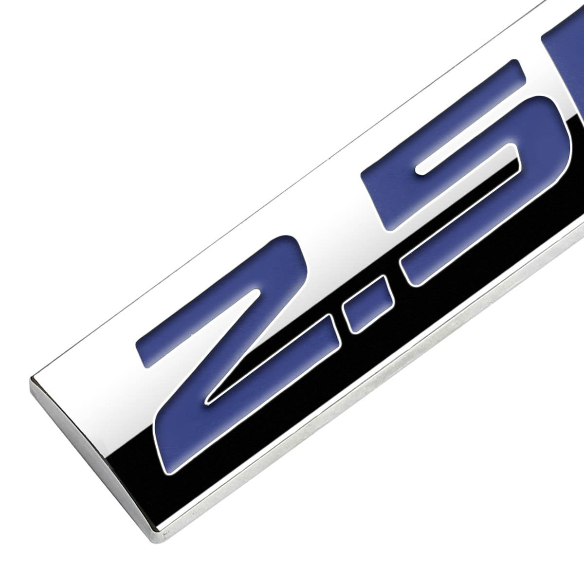 Auto Dynasty Chrome Finish Metal Emblem 2.5L Badge (Blue Letter)