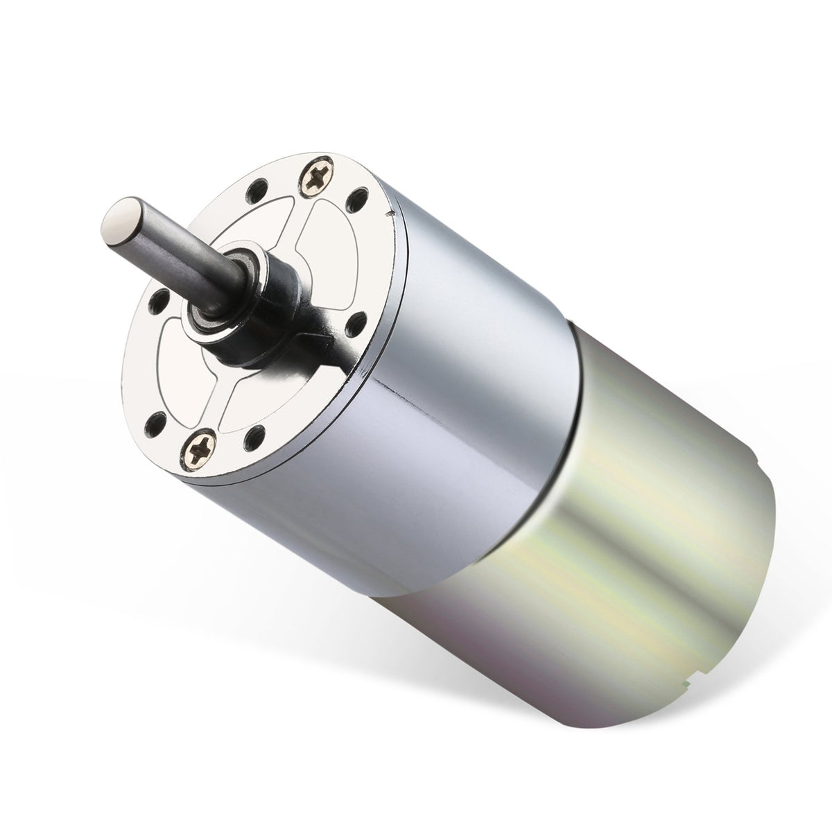 Greartisan Dc 24V 200Rpm Gear Motor High Torque Electric Micro Speed Reduction Geared Motor Centric Output Shaft 37Mm Diameter Gearbox