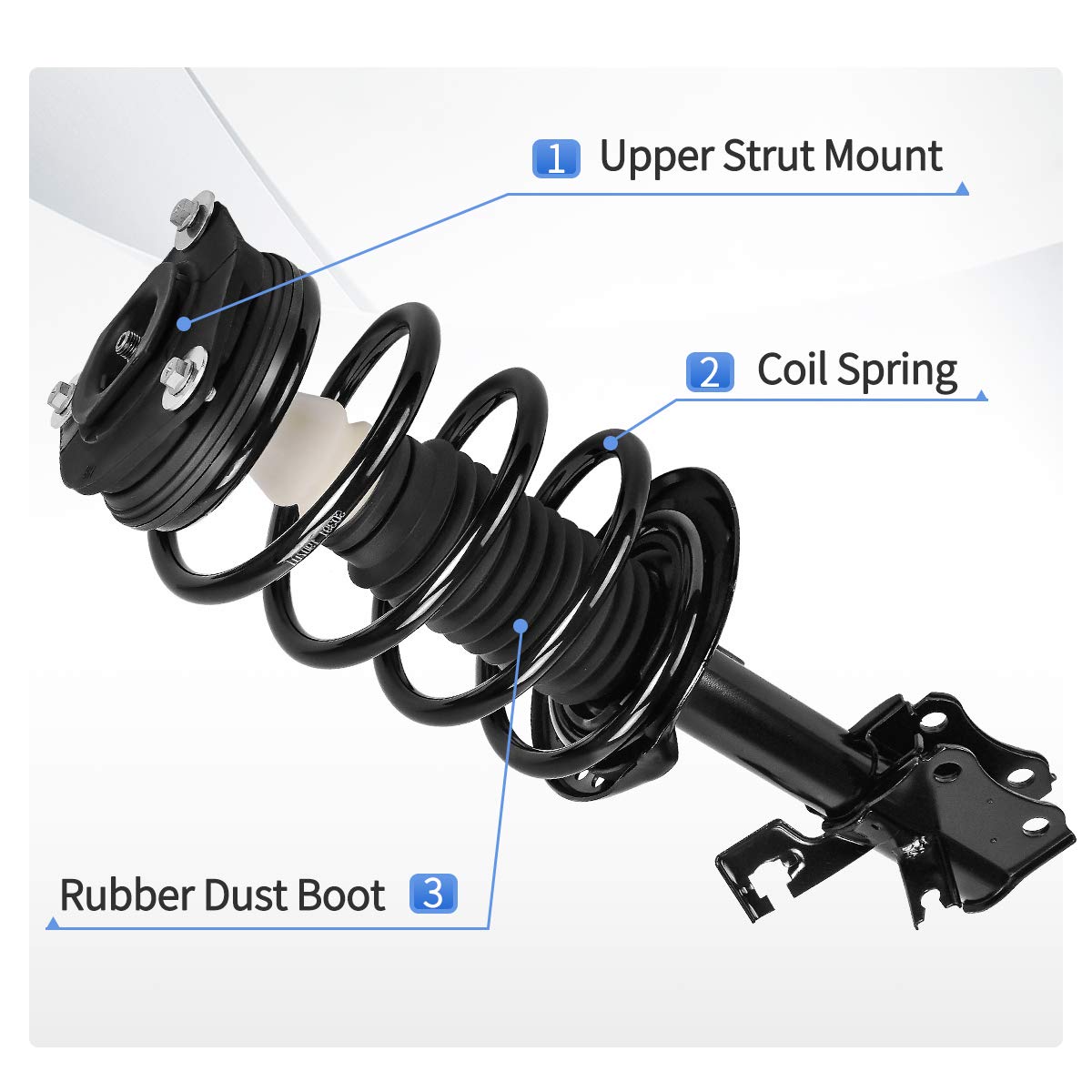 Yitamotor Front Complete Struts Shocks Suspension Compatible With 2007-2012 Sentra