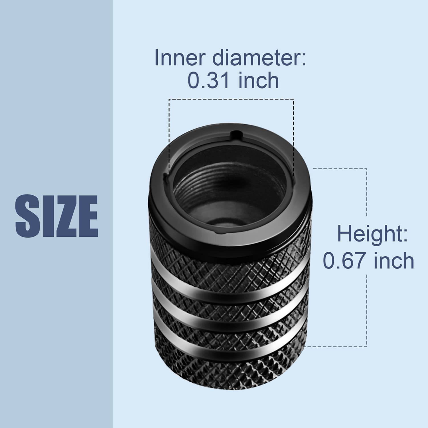 Tire Valve Stem Cap Cover - (5 Pack) Tire Air Caps Metal With Plastic Liner Corrosion Resistant Leak-Proof Cat/Dog Paw For Car Truck Motorcycle Bike Black