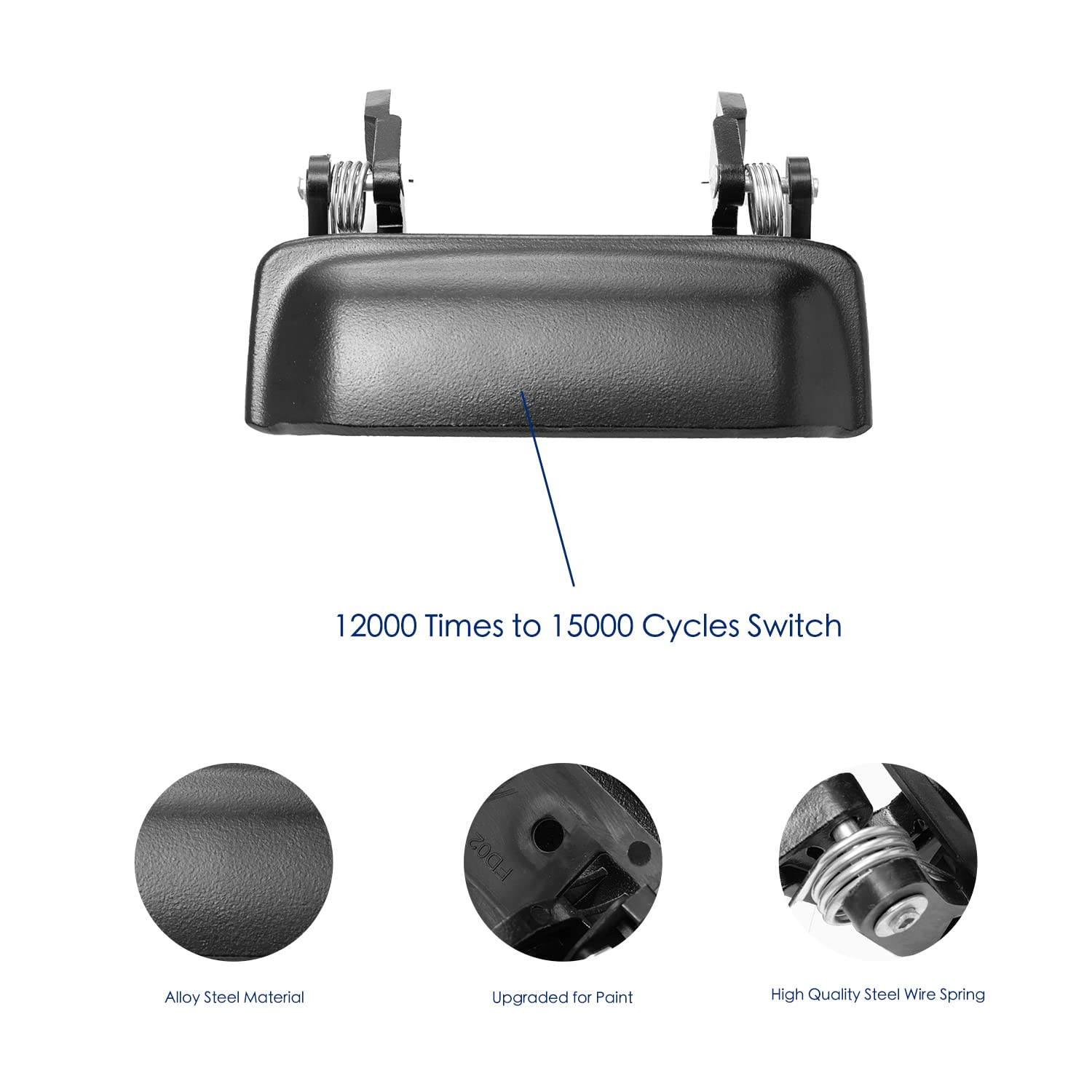 Lcyolada Pair of All Metal Exterior Door Handle for Ford Ranger 1998-2011, Mazda B2300 B3000 B4000 2001-2010,Front Driver & Righ