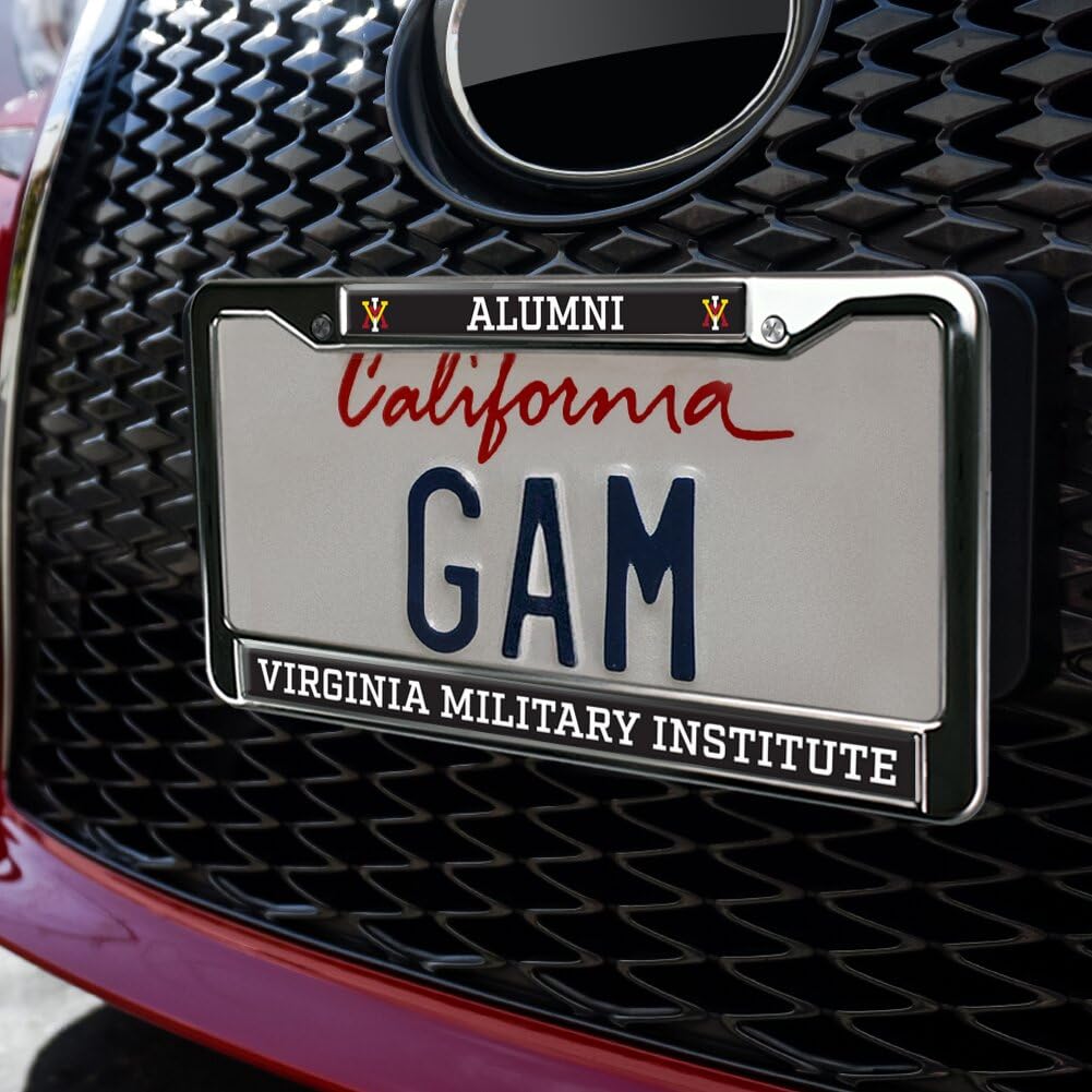 Virginia Military Institute Alumni Full Size Standard License Plate Metal Frame