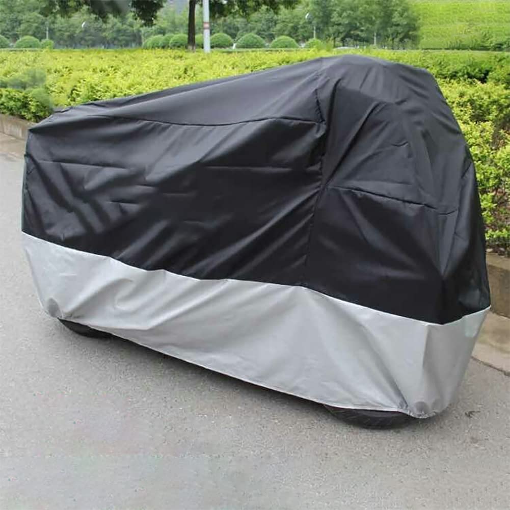 Motorcycle Covers, Outdoor Waterproof Motorbike Covers With Lock-Holes & Storage Bag, Fits Up To 96.5'' Motorcycles