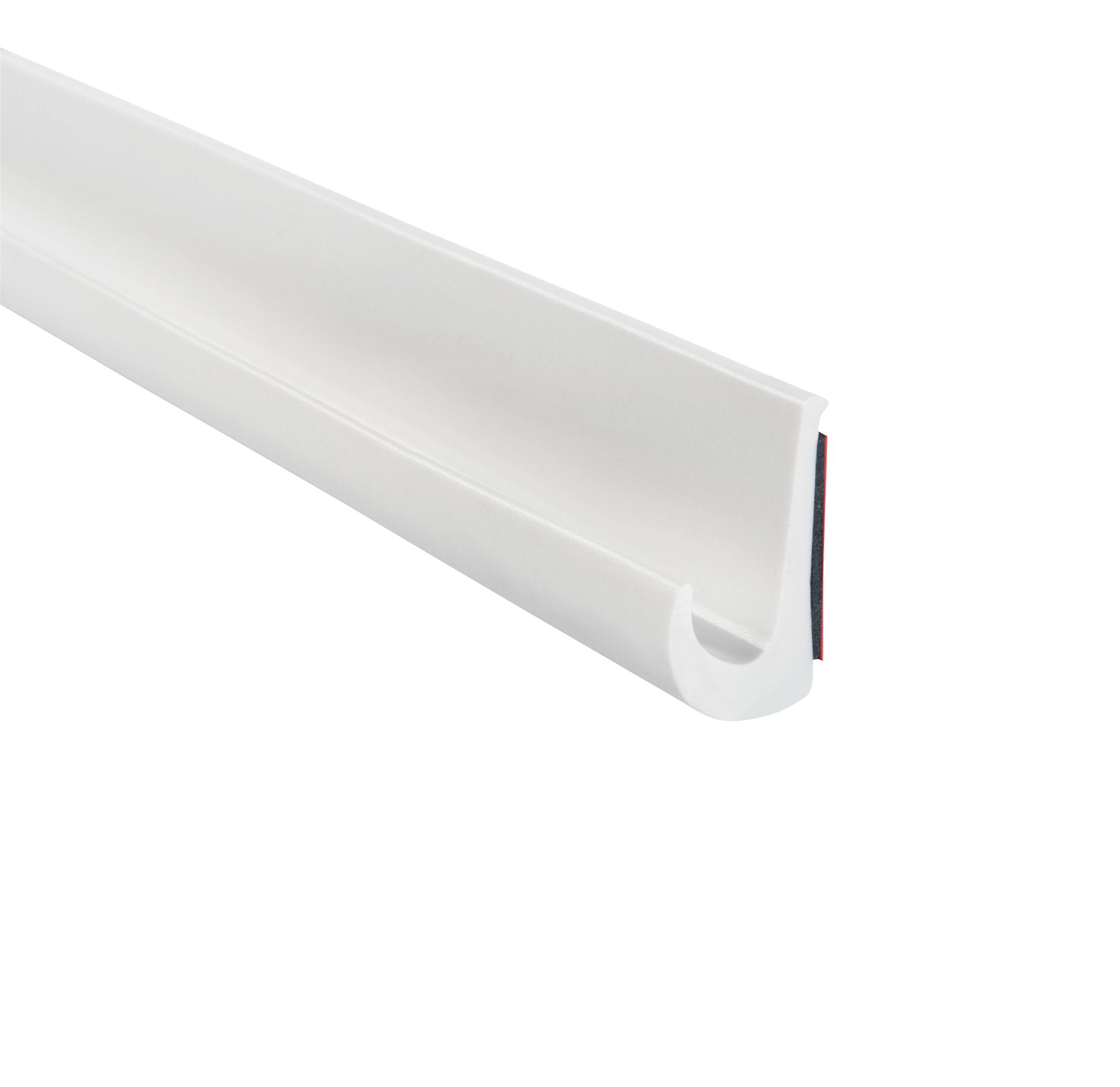 Trim-Lok Drip Rail, White - 1/2    Height, 250 Length - Pvc Plastic Rain Gutter For Cars, Vans, And Rvs, Easy To Install Flexibl
