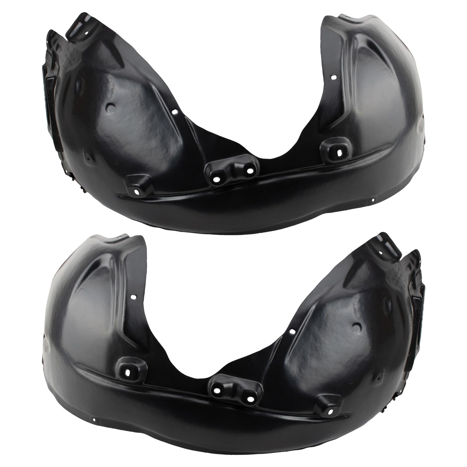 Trq Front Inner Fender Liner Set Compatible With 2015-2020 Dodge Charger Ch1248177 Ch1249177