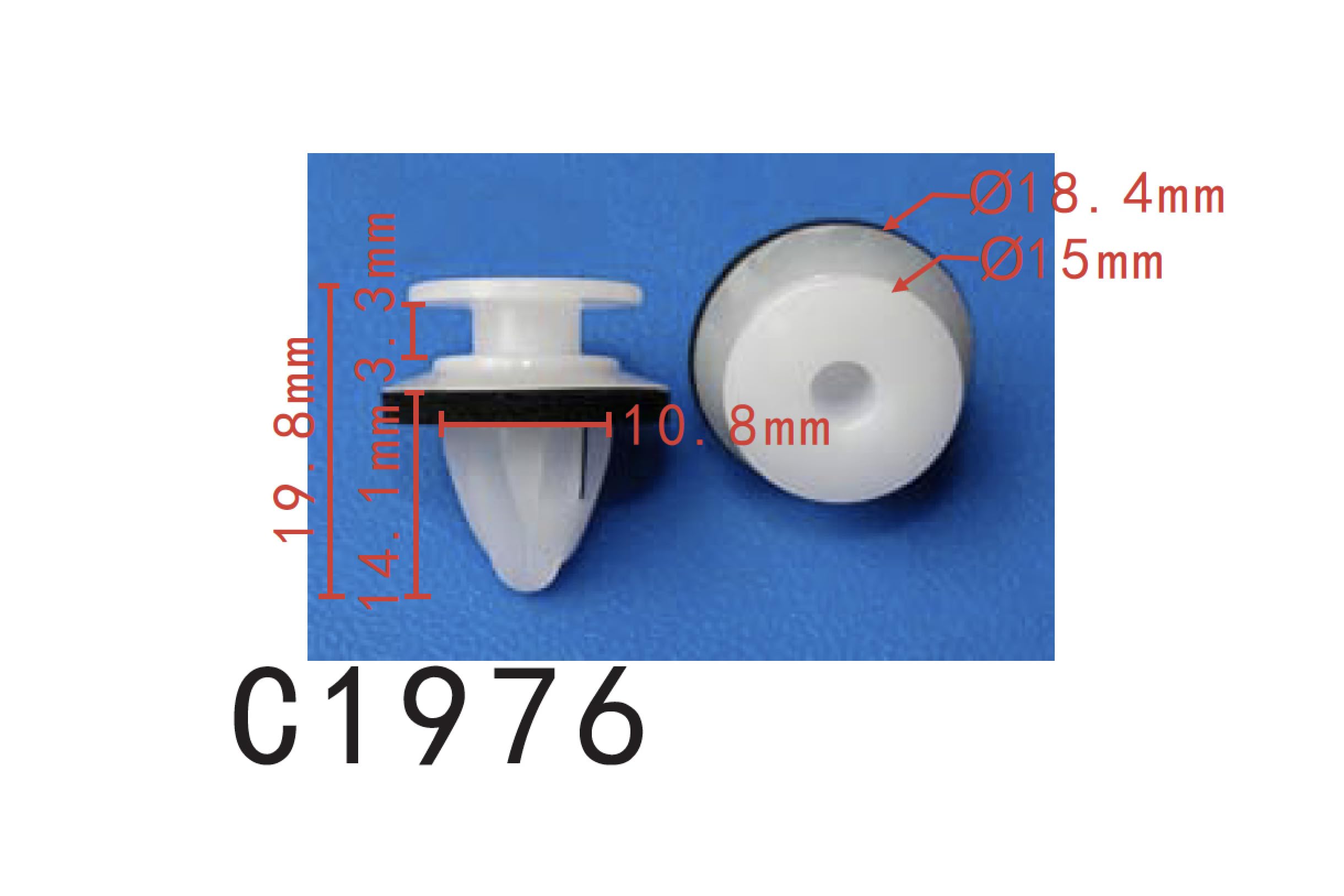 Autobahn88 Retainer Clip For Fender Flare, Compatible With Mazda Cx-5 (Oem: Kd5151W24) (Pack Of 20)