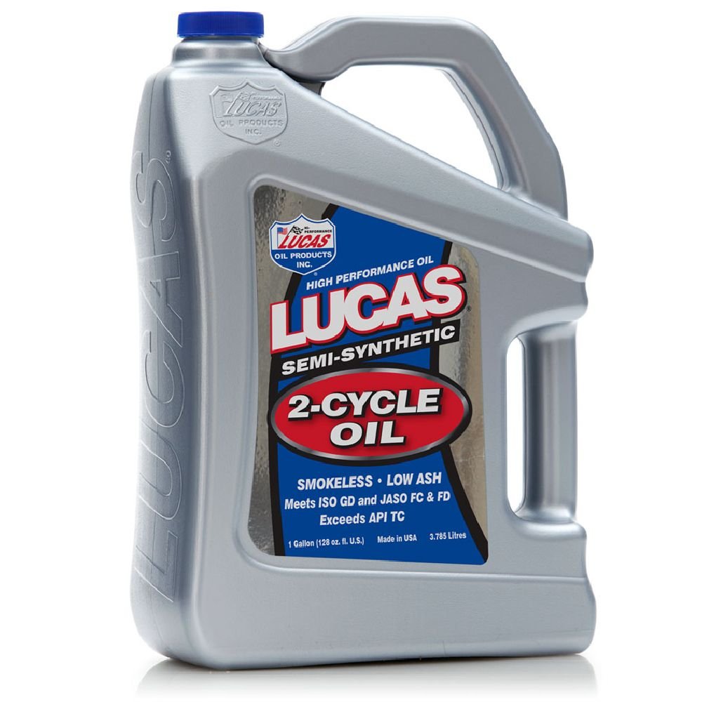Lucas Oil (10115-4Pk Semi-Synthetic 2-Cycle Oil - 1 Gallon, (Pack Of 4)