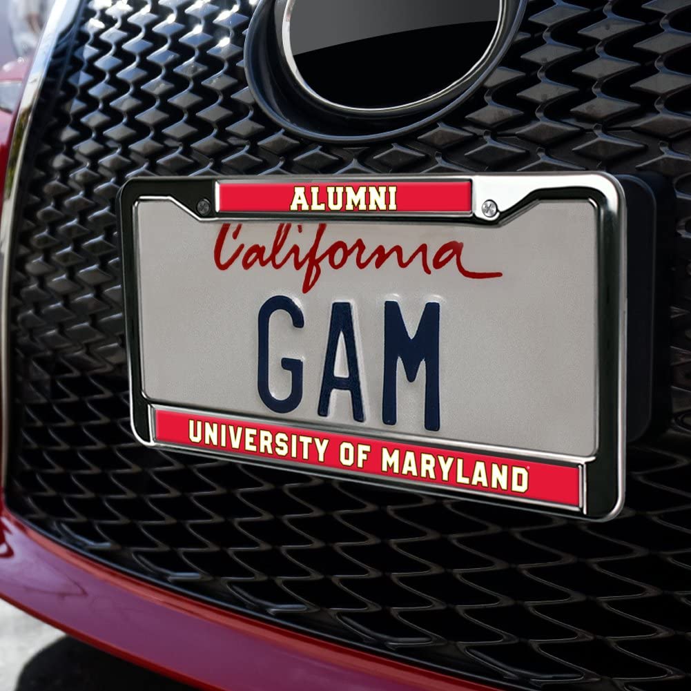 GRAPHICS & MORE University of Maryland Alumni Metal License Plate Frame - Full Size, One Size, Standard Design