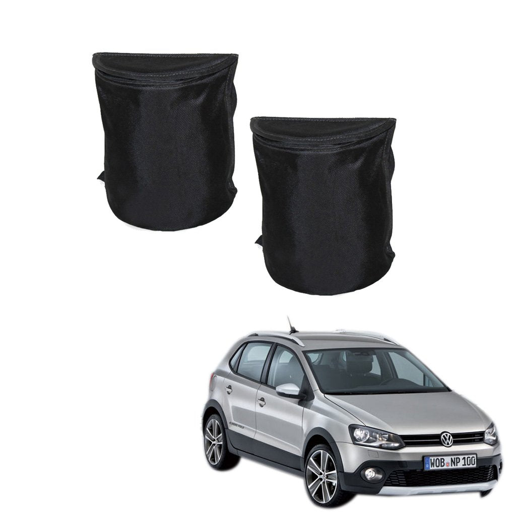 Kozdiko Semi Cylindrical Car Dustbin Set of 2 Pcs for Volkswagen Cross Polo