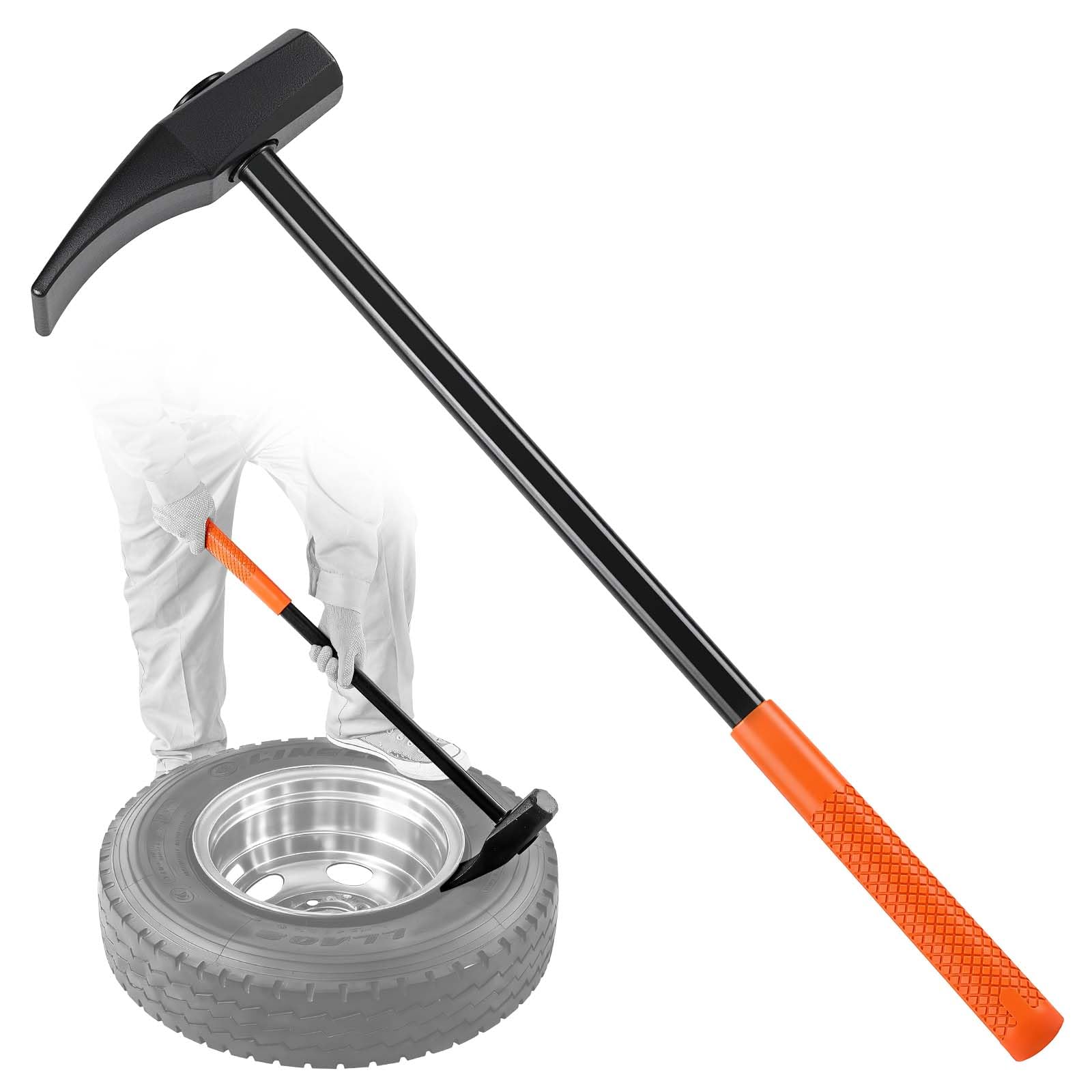 VEVOR Tire Bead Breaker Wedge, 32 Handle, Duck-Billed Tire Hammer, Heavy Duty Bead Breaker Tool & Duckbill Iron with Cast Iron H