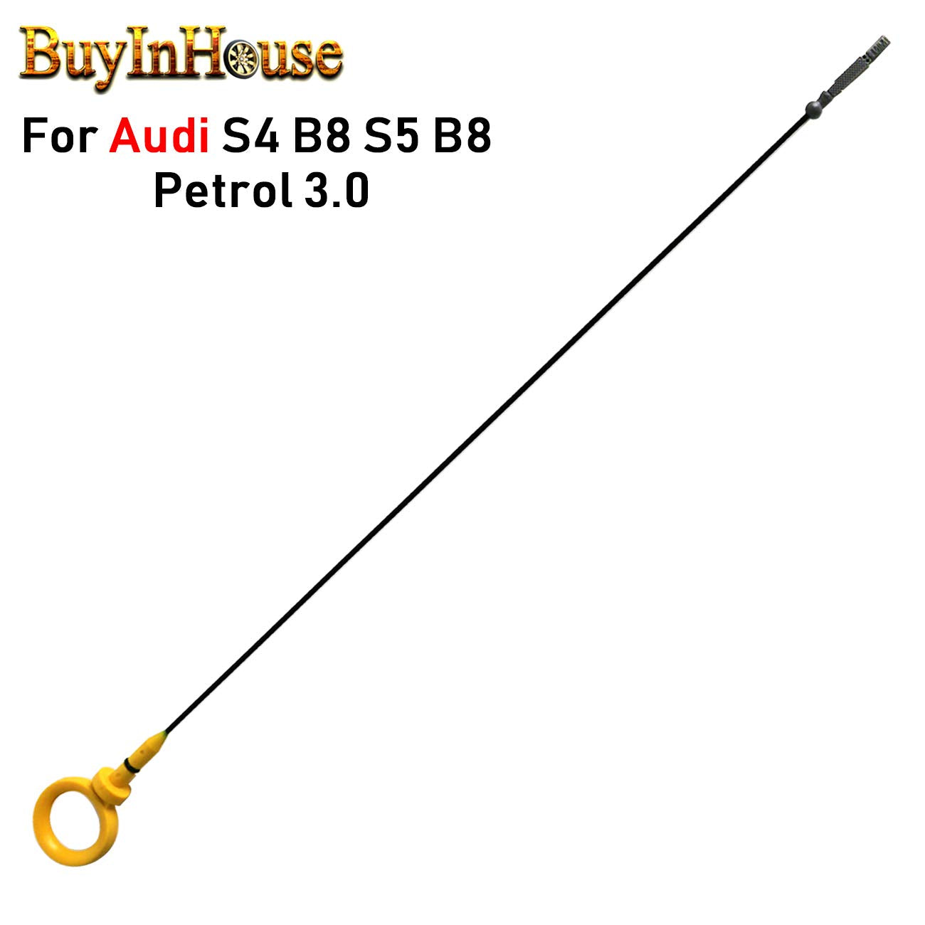 buyinhouse for Audi S4 B8 S5 B8 Petrol 3.0 Engine Oil Dipstick Genuine New 06E115611H