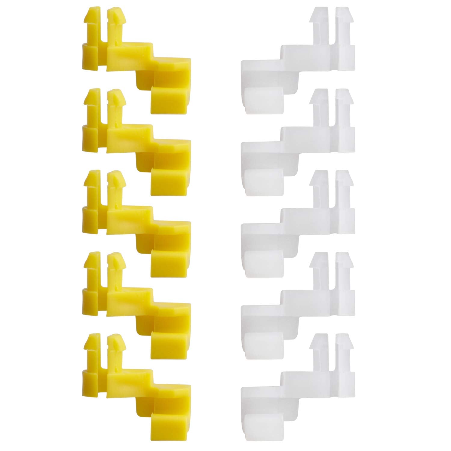 HERCOO Tailgate Handle Door Lock Rod Clips Left Right Driver Passenger Side Yellow White 5mm Rod Size for 69293-12030 69293-1204
