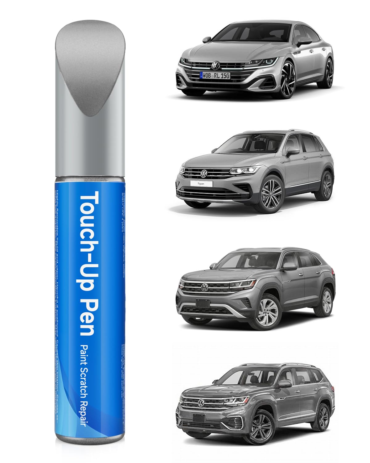 RSACET LB7S/D5/K2 Pyrite Silver Metallic Touch Up Paint Compatible with Volkswagen Exact Match Touch Up Paint Car Scratch Repair