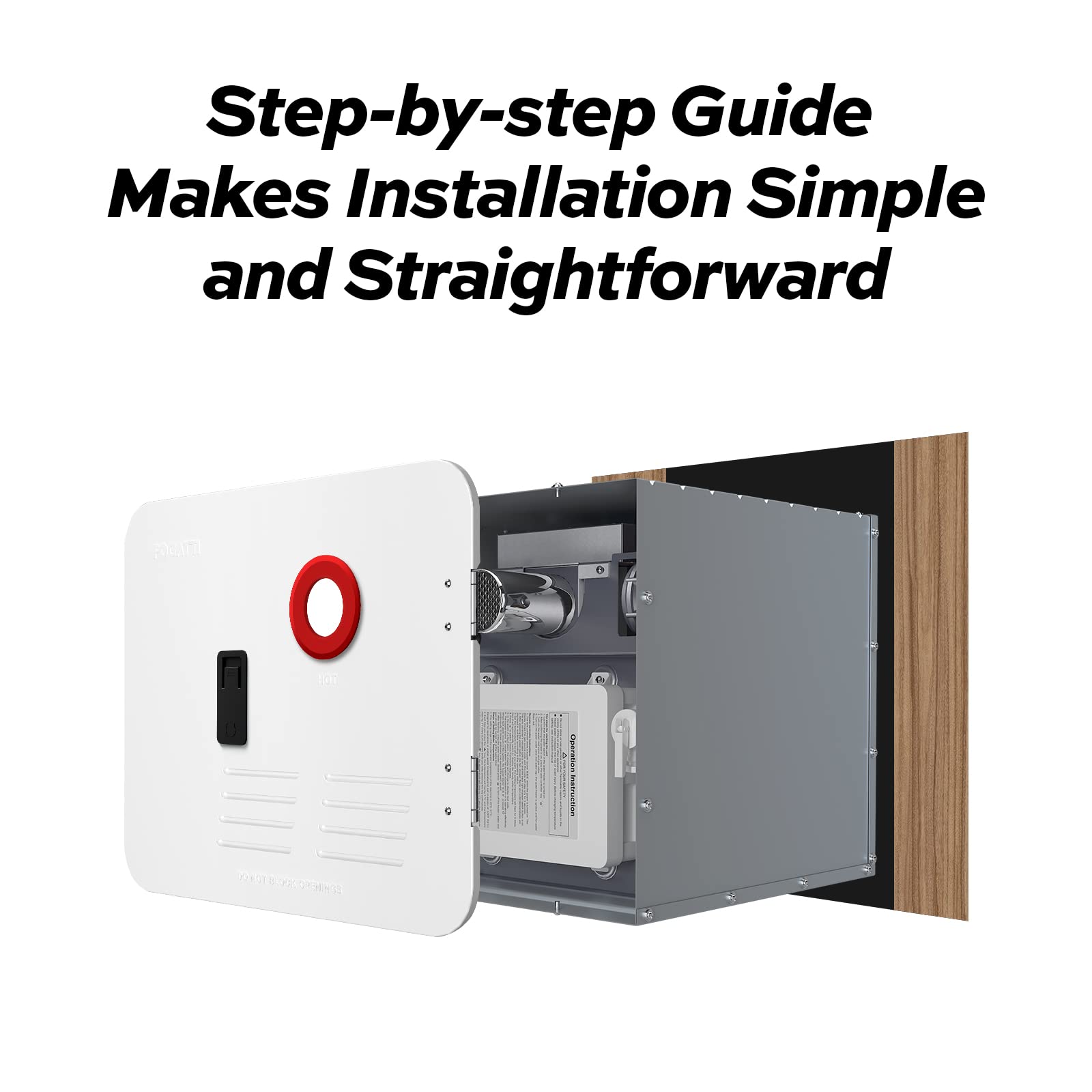 FOGATTI 15 x 18 Inches RV Water Heater White Door ONLY. Door kit for FOGATTI RV Water Heaters, Galvanized Steel