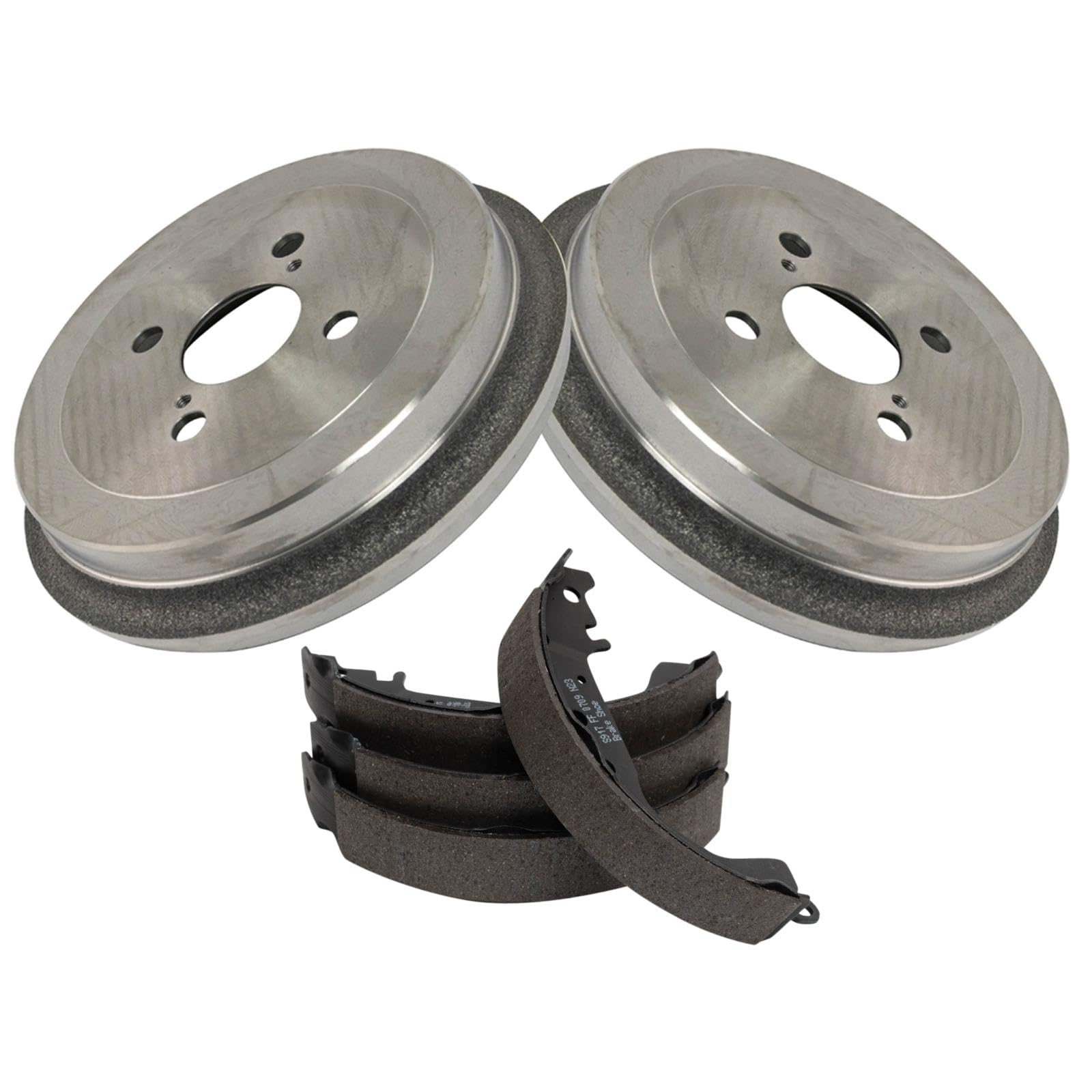 TRQ Rear Brake Kit Drum & Shoe Set for 2007-2018 Toyota Yaris