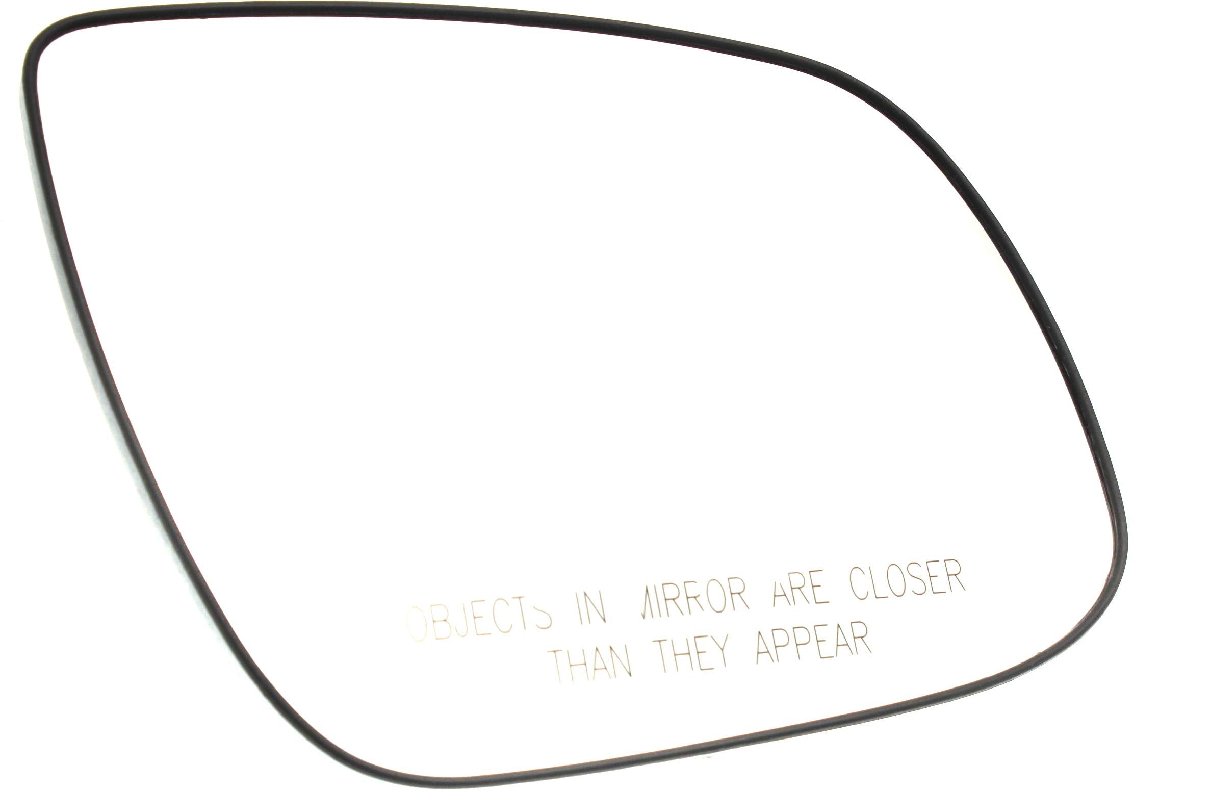 Evan Fischer Mirror Glass Compatible with 2010-2011 Hyundai Accent, Fits 2010-2011 Kia Rio & 2010-2011 Rio5 Passenger Side Convex, With backing plate