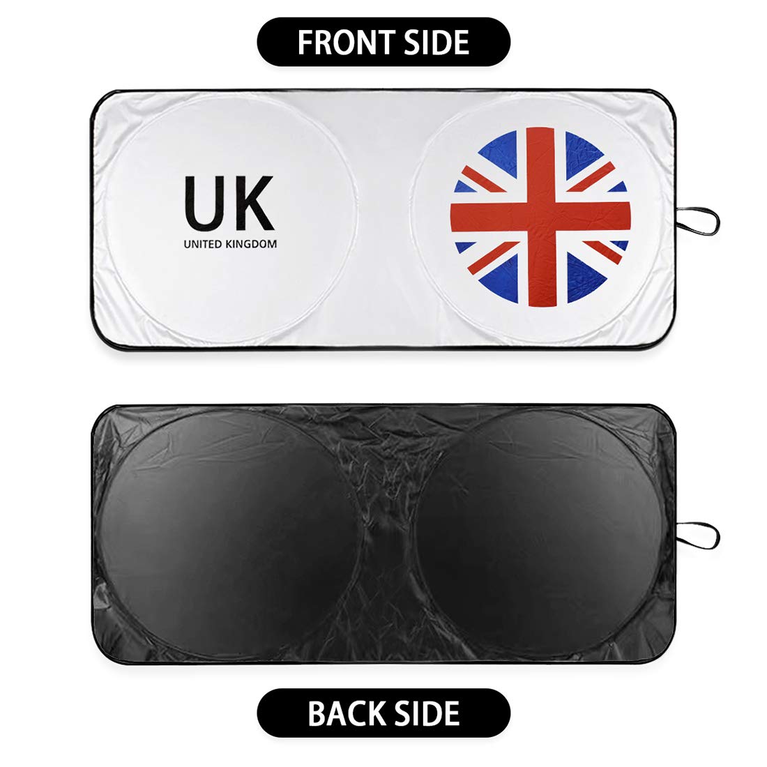 Jjhm Mini Cooper Windshield Sunshade Union Jack Accessories For R55 R56 R57 R58 R59 R60 R61 F54 F55 F56 F60 (2007-Up ), 59 X 27.