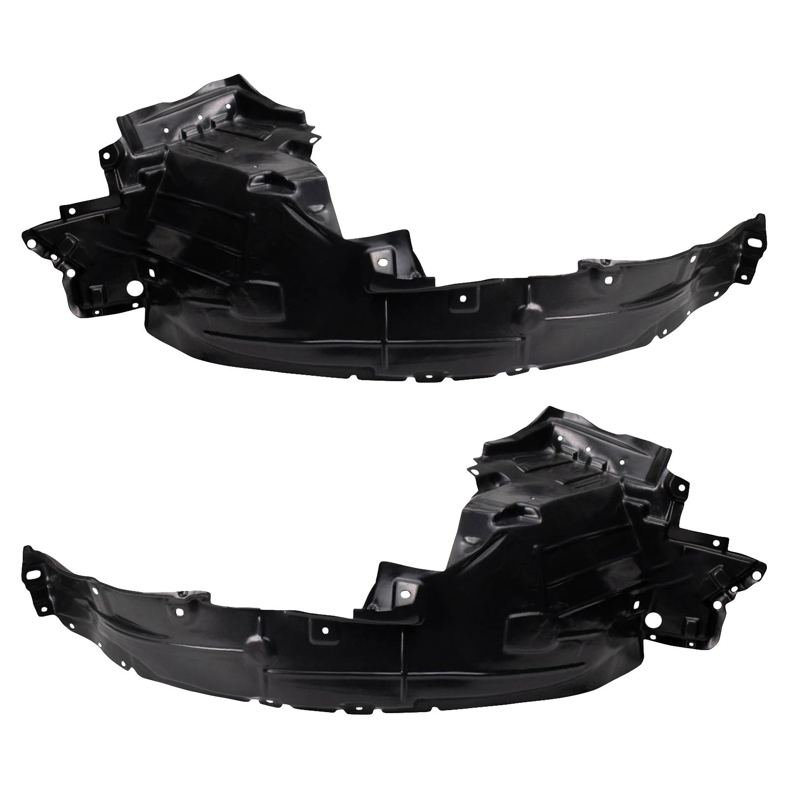 Trq Front Inner Fender Liner Set Compatible With 2015-2017 Nissan Versa Note Ni1248156 Ni1249156