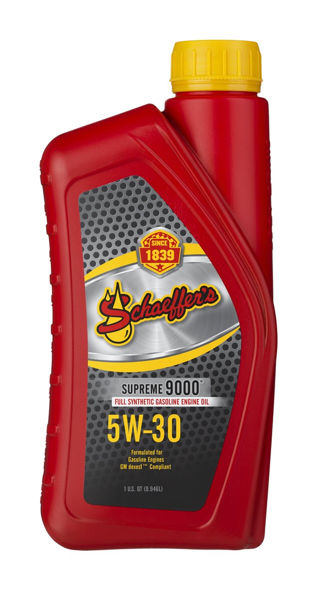 Schaeffer Manufacturing Co. 9003D-012S Supreme 9000 Full Synthetic Gasoline Engine Oil 5W-30, 1-Quart Bottle