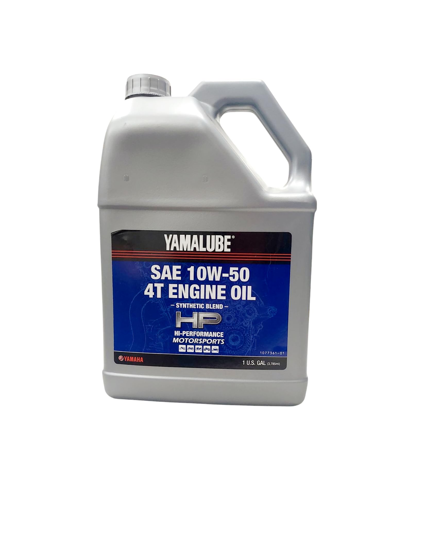 YAMAHA Original OEM Yamalube LUB-10W50-SS-XX Semi Synthetic Sport Performance 4-Stroke Engine Oil Yamalube OEM - 1 Gallon