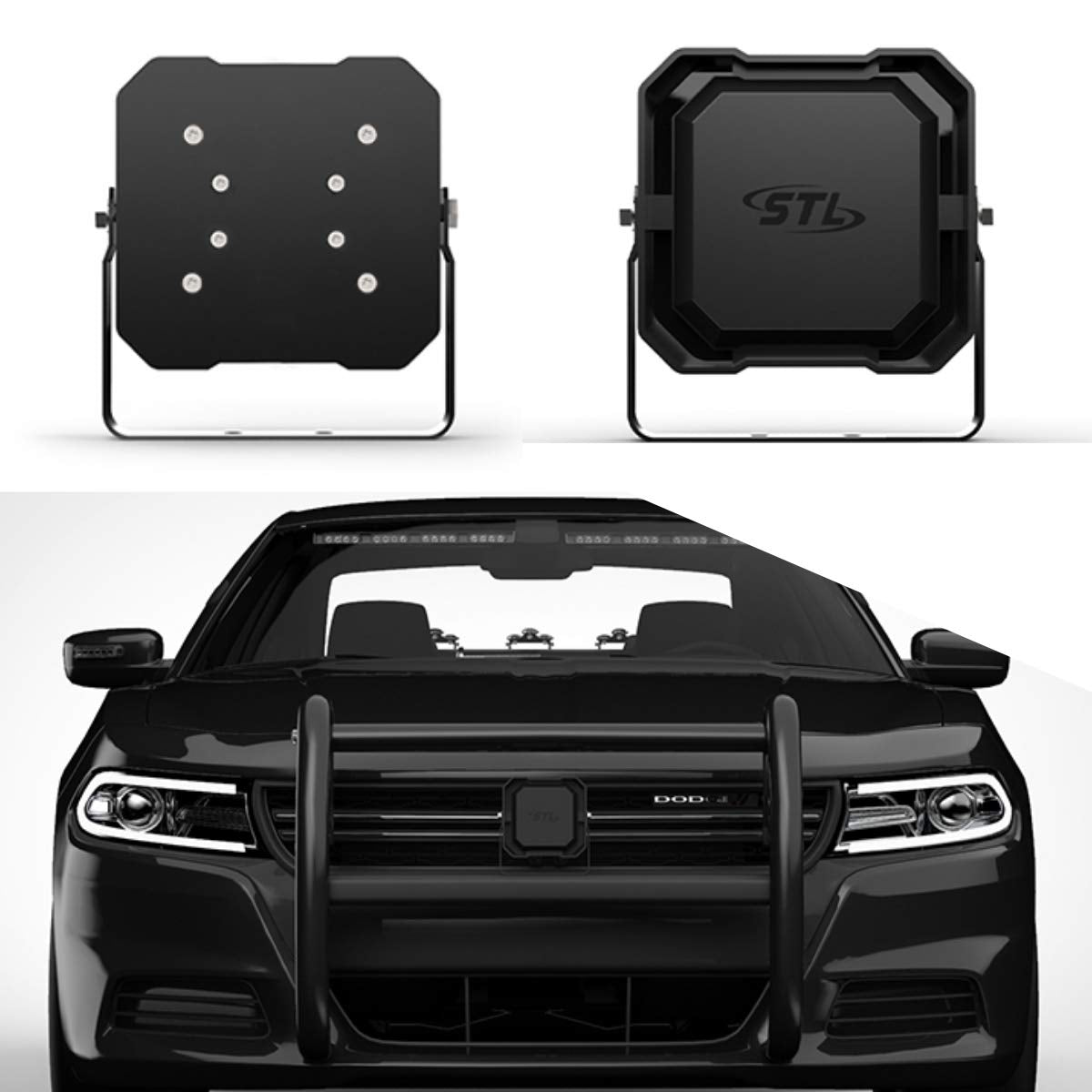 SpeedTech Lights 100W Emergency Siren Speaker - Compact Black Aluminum Model 4333227009 for Police, Fire, and Ambulance Use