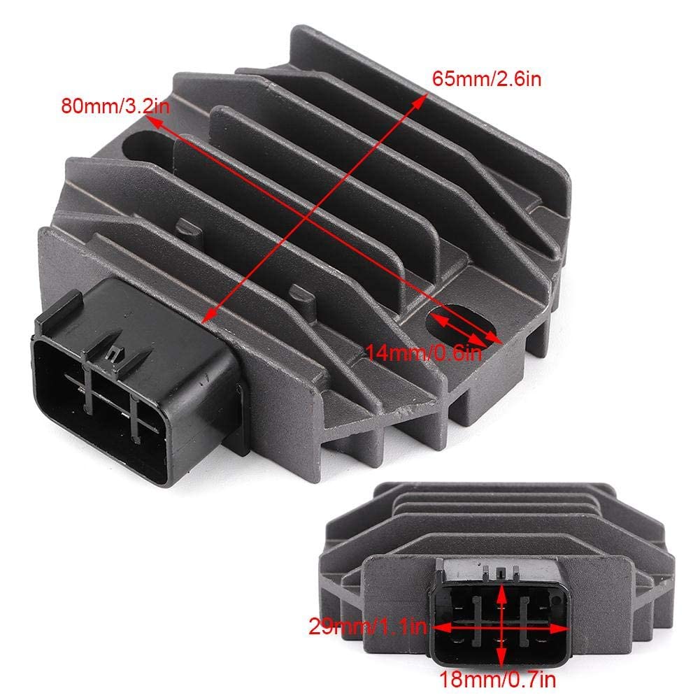 Voltage Regulator, Aluminium Alloy Regulator Rectifier Sh640D-12 Fits For Yfm400 Kodiak 2X4/4X4 Yfm250