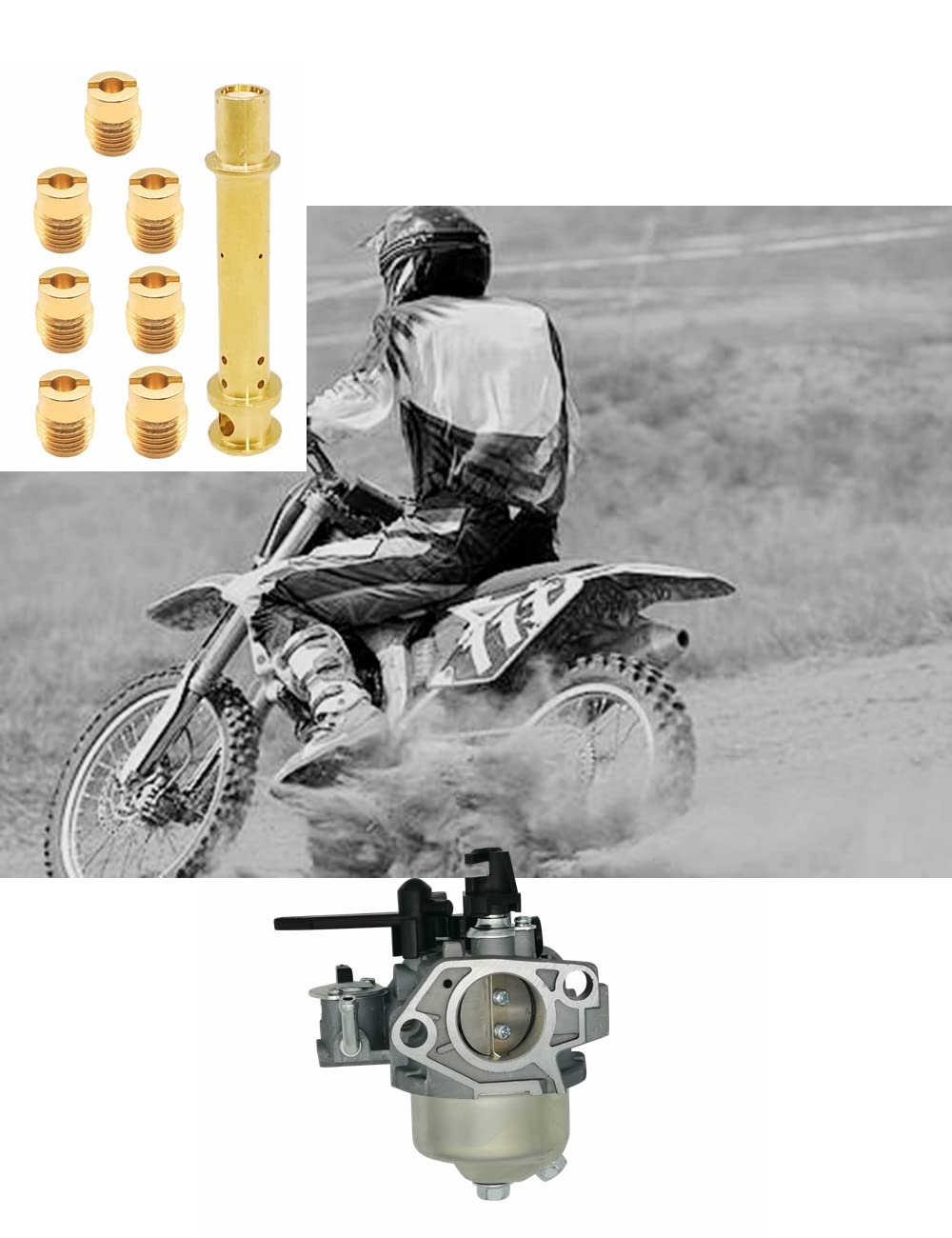 Yamakato Aftermarket Carburetor Jet Kit For Predator 212 Cc Hemi Or Non Hemi 032 033 034 035 036 037 038 And 140 E-Tube, Also Fo